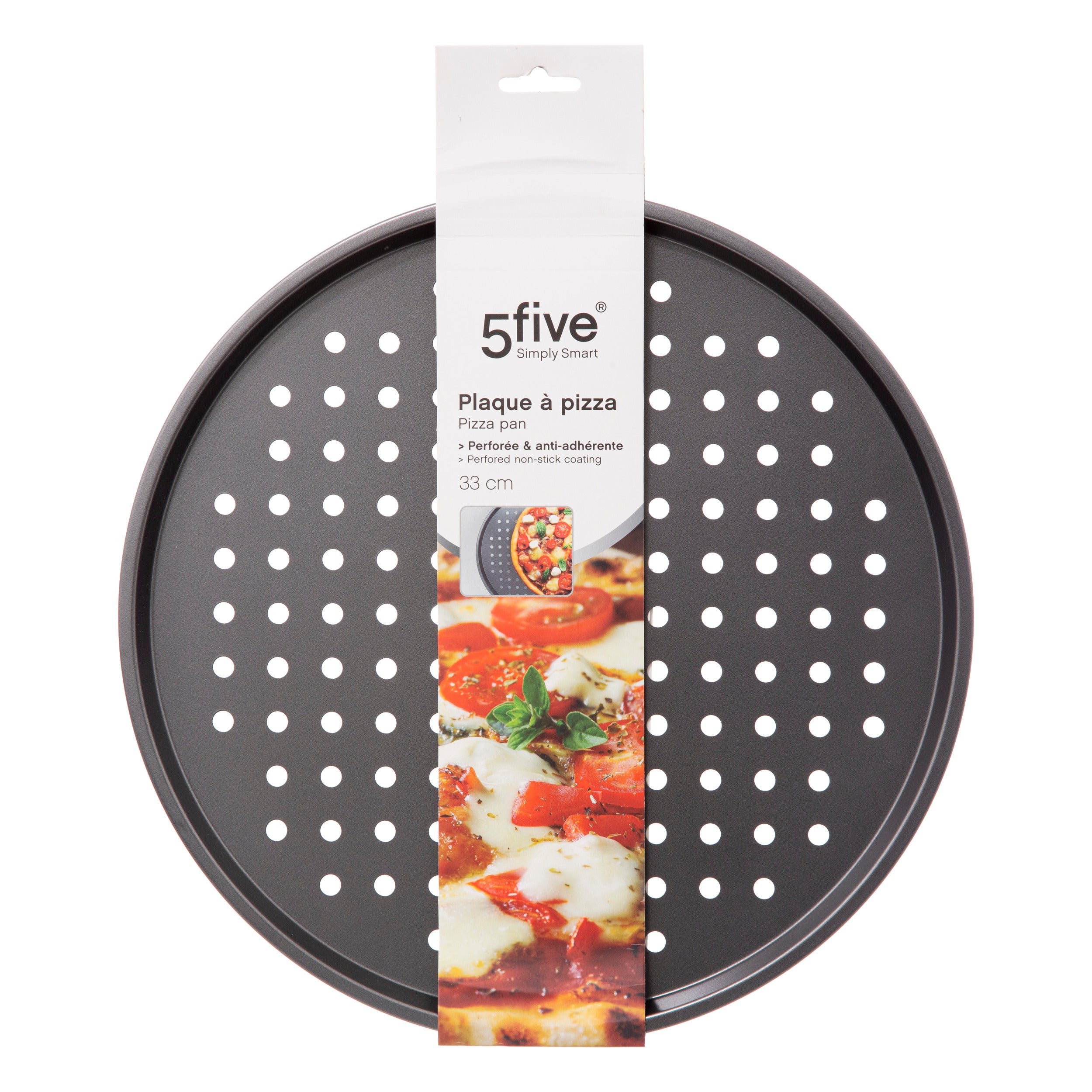 Tava pizza metal 33 cm - Five