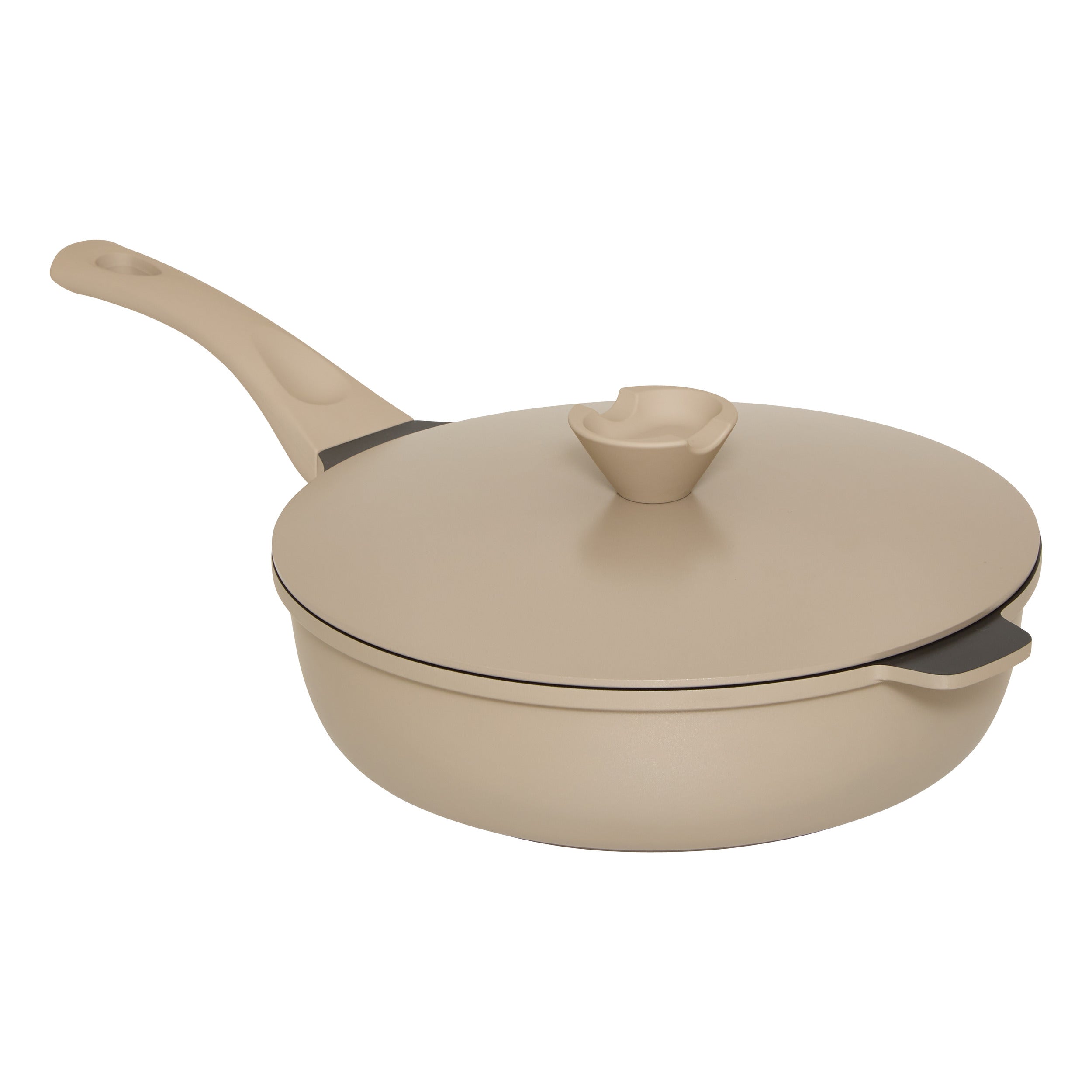 Cast alu 28 cm deep pan taupe - Five