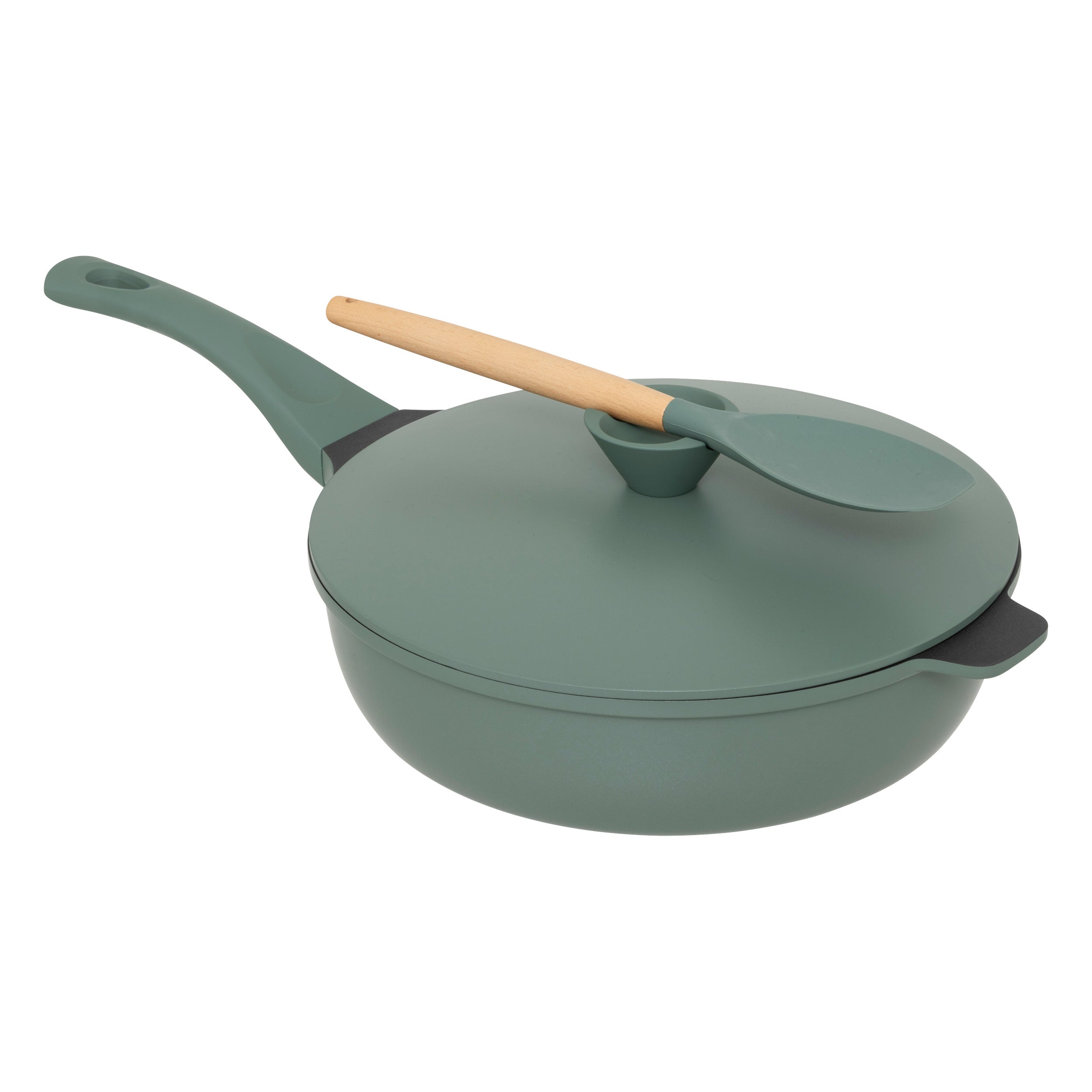Tigaie adanca alu turnat 28 cm verde - Five