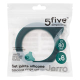 Set 6 capace silicon s jarro - Five