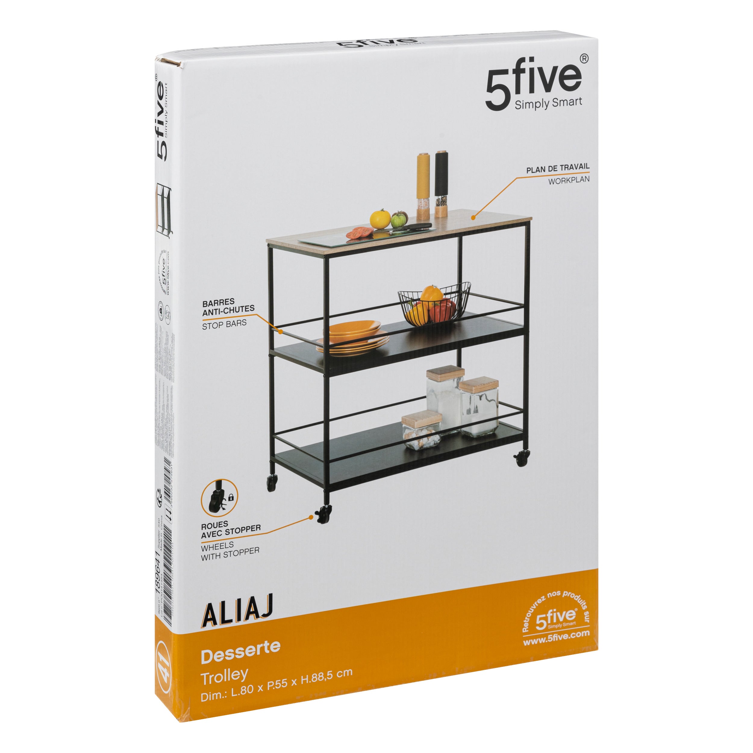 Carucior 3 niveluri aliaj - Five