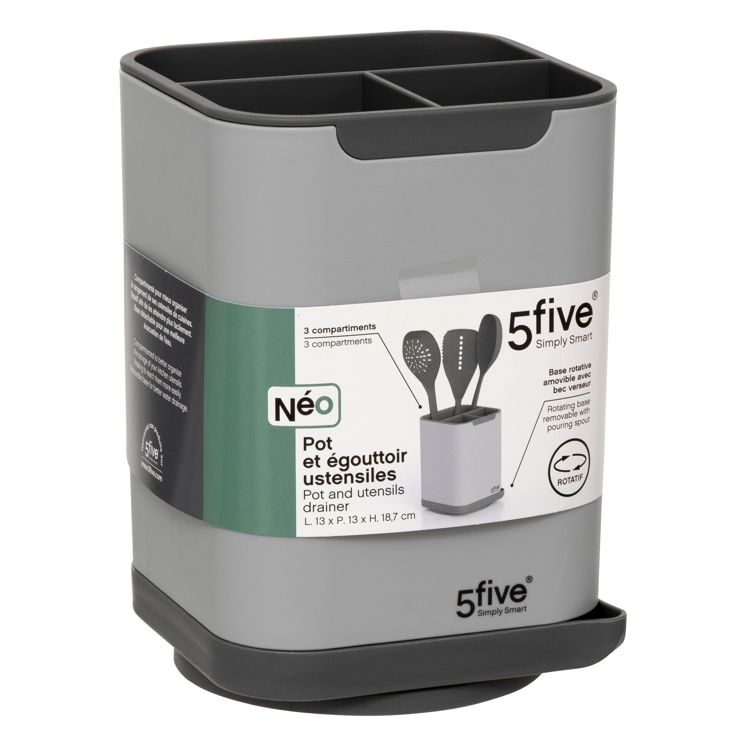 Pot ustensile/scurgator neo2 gri - Five