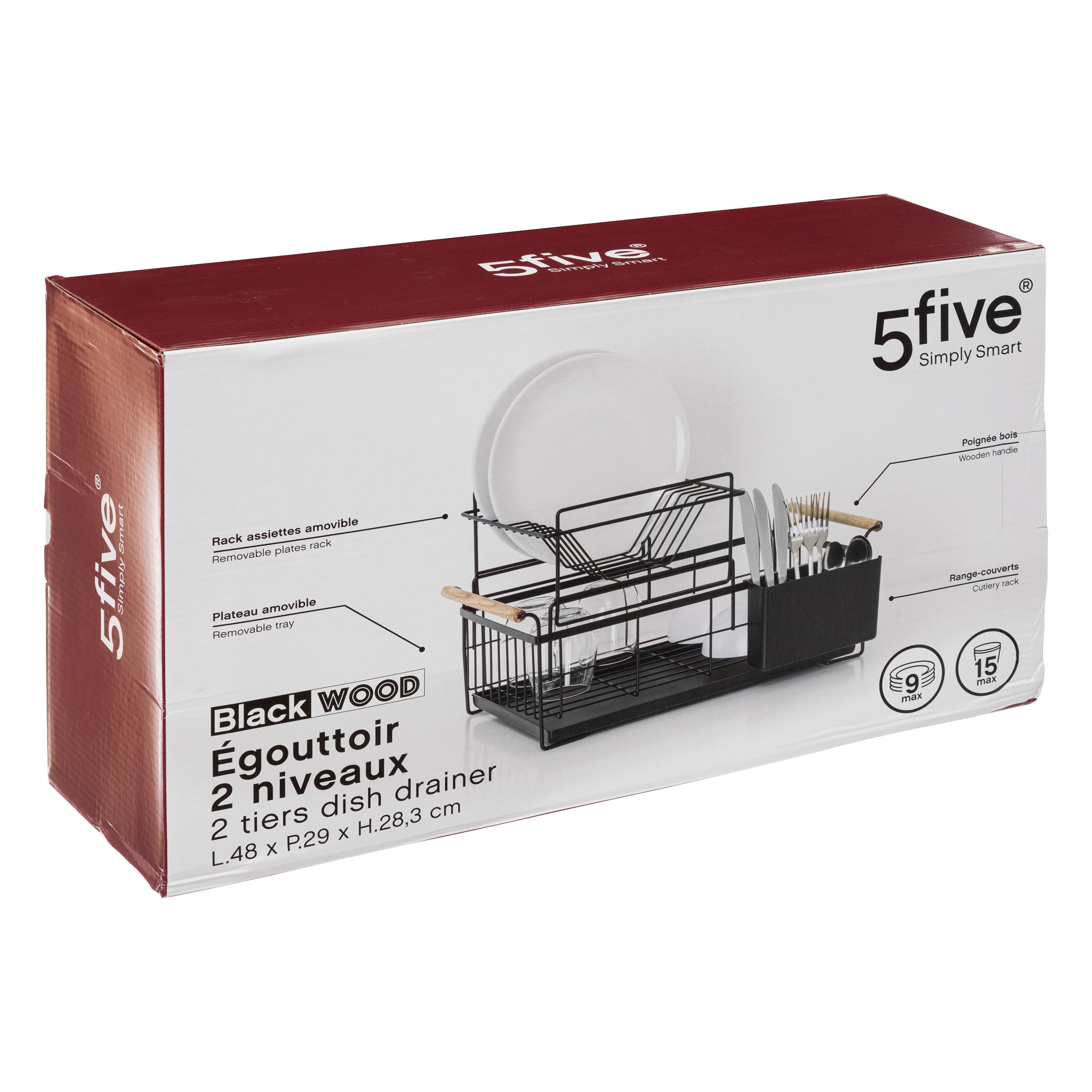 Scurgator vaze 2niv negru natureo - Five