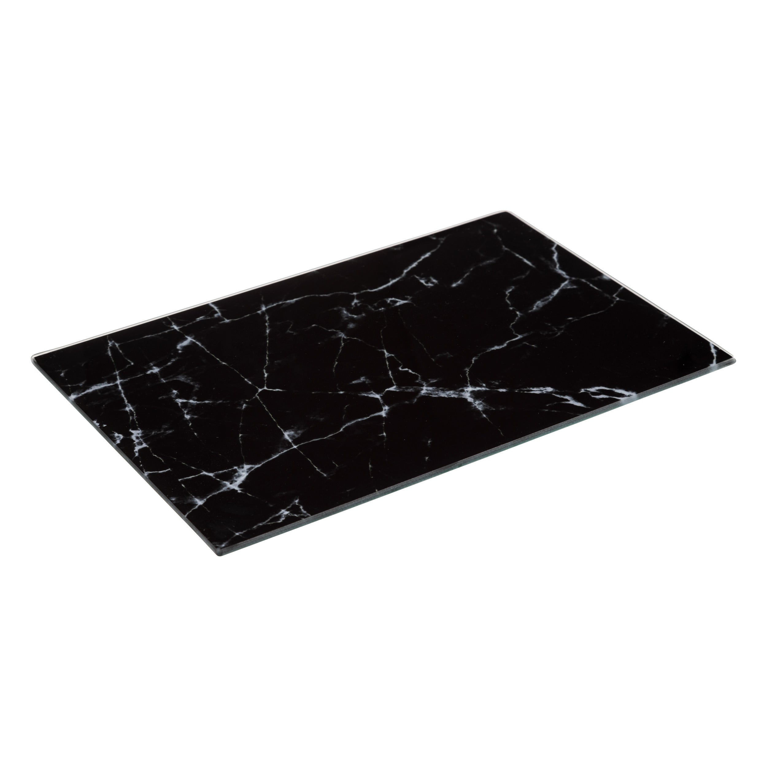 Tocator 30 x 20 cm sticla negru mar - Five