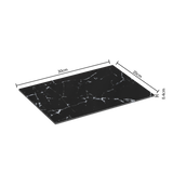 Tocator 30 x 20 cm sticla negru mar - Five