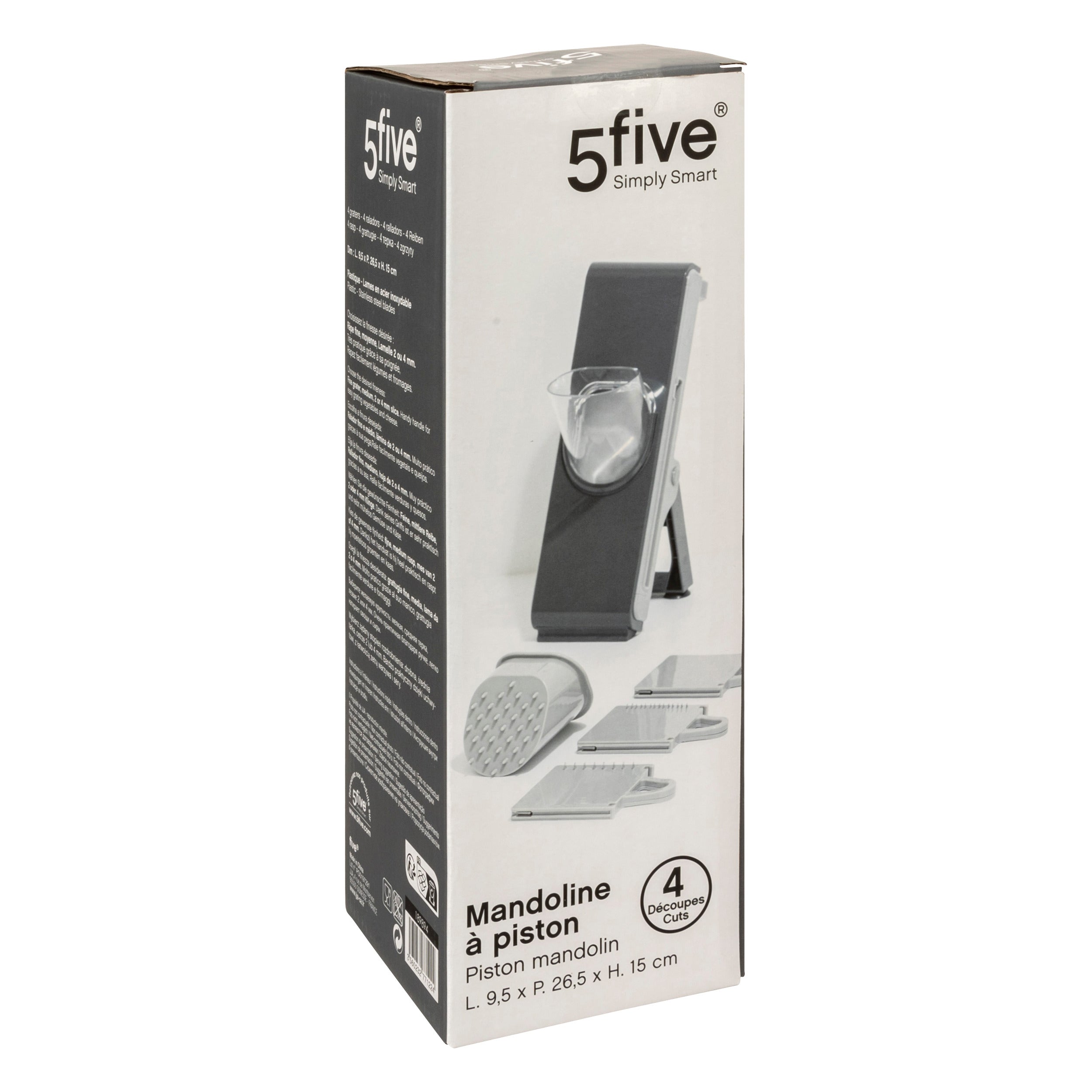 Mandolina multi-taiere cu piston - Five