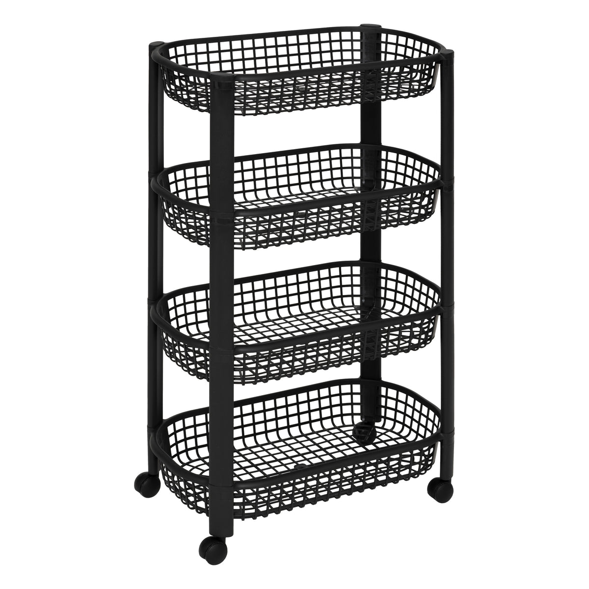 Carucior negru 4 niveluri cosuri PP - Five