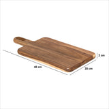 Tocator aca 40 x 20 cm cu maner - Five