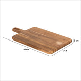 Tocator aca 45 x 25 cm cu maner - Five
