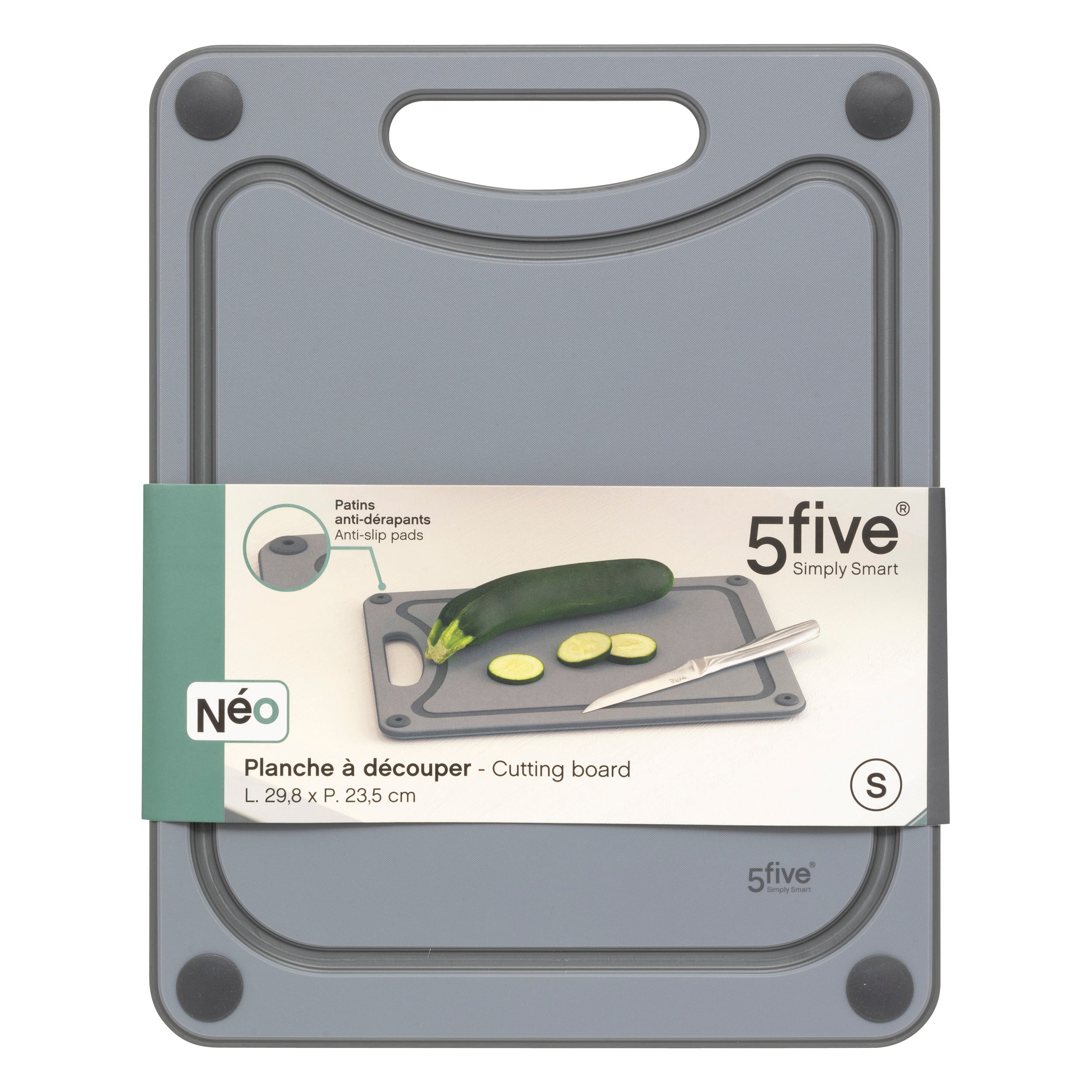 Taietor gri Neo, polipropilena, 29,8 x 23,5 cm