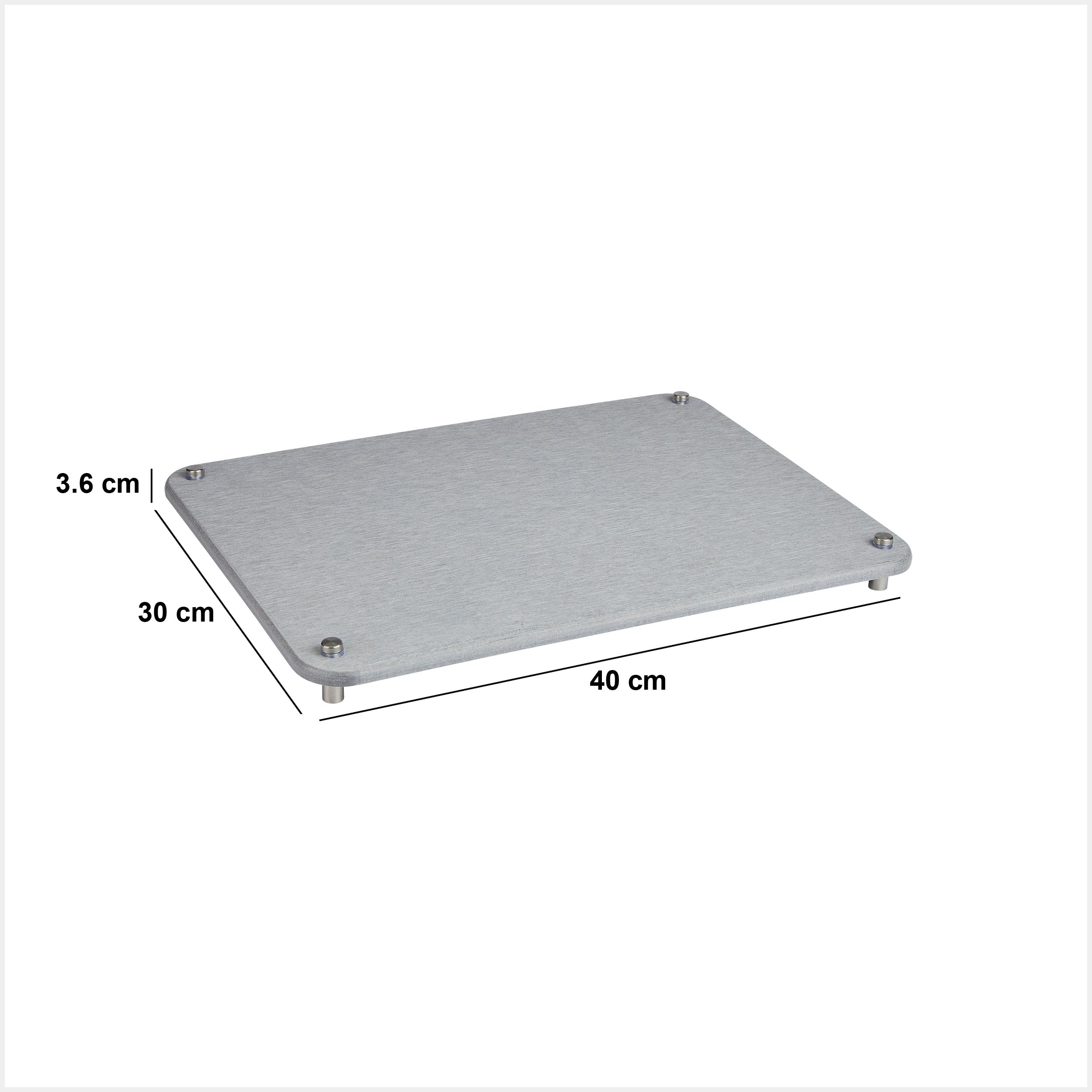 Covoras bucatarie ultra-absorbant gri, diatomit, 40 x 30 cm