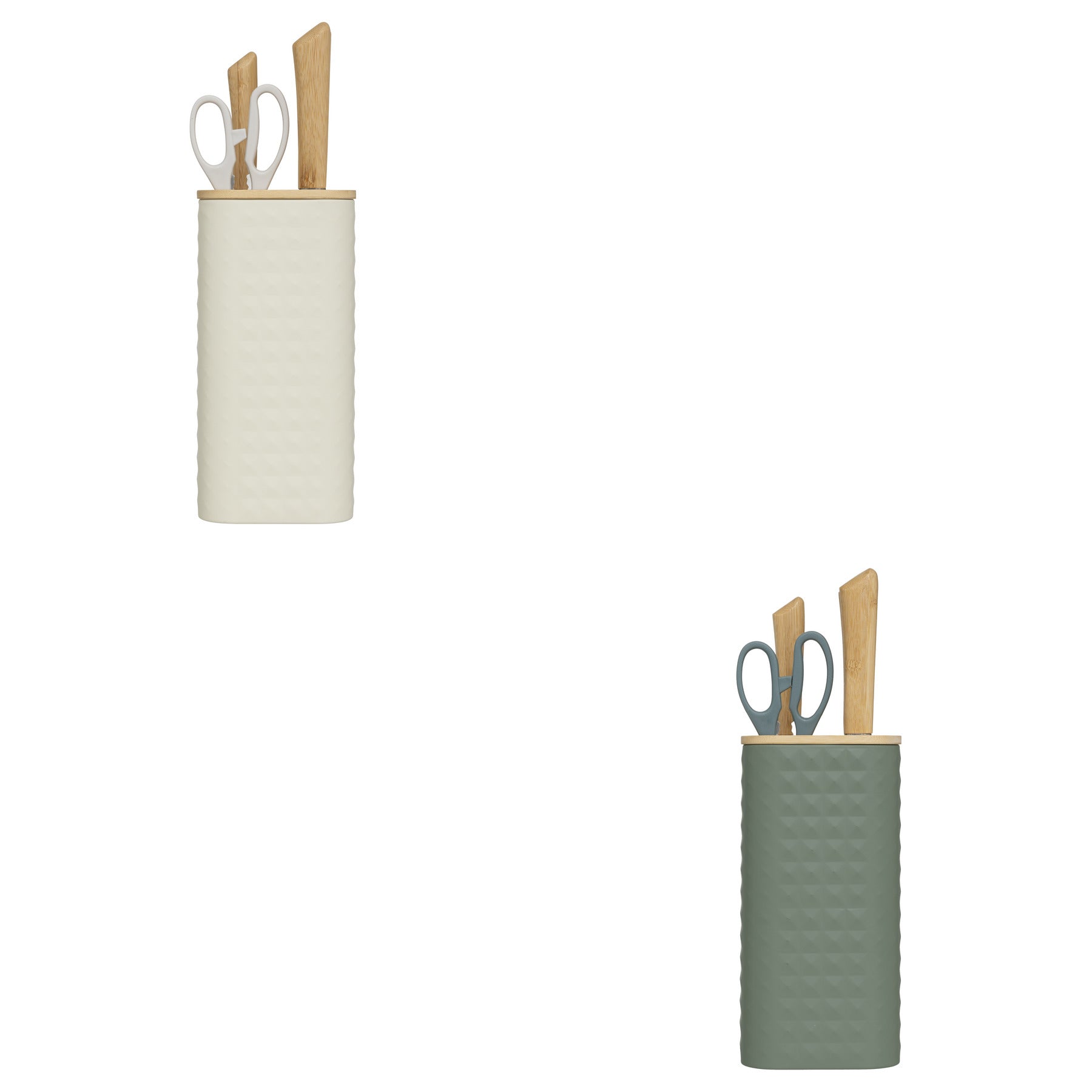 Ustensile bucatarie Sensia, set 4 cutite si foarfece