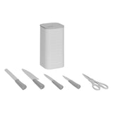 Ustensile bucatarie Sensia, set 4 cutite si foarfece