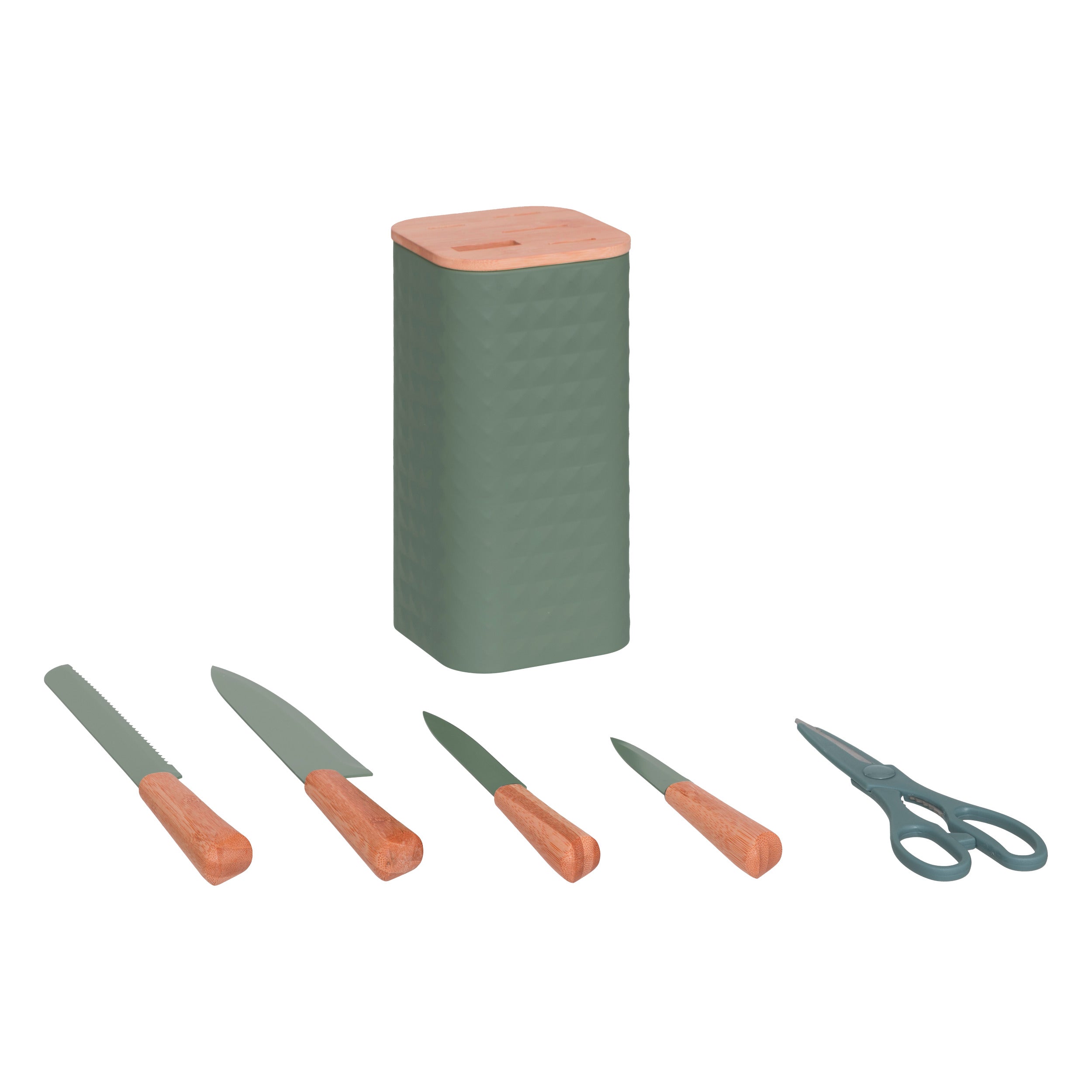 Ustensile bucatarie Sensia, set 4 cutite si foarfece