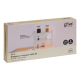 Raft metalic 2 polite, alb, L 42 x D 21 x H 37,5 cm
