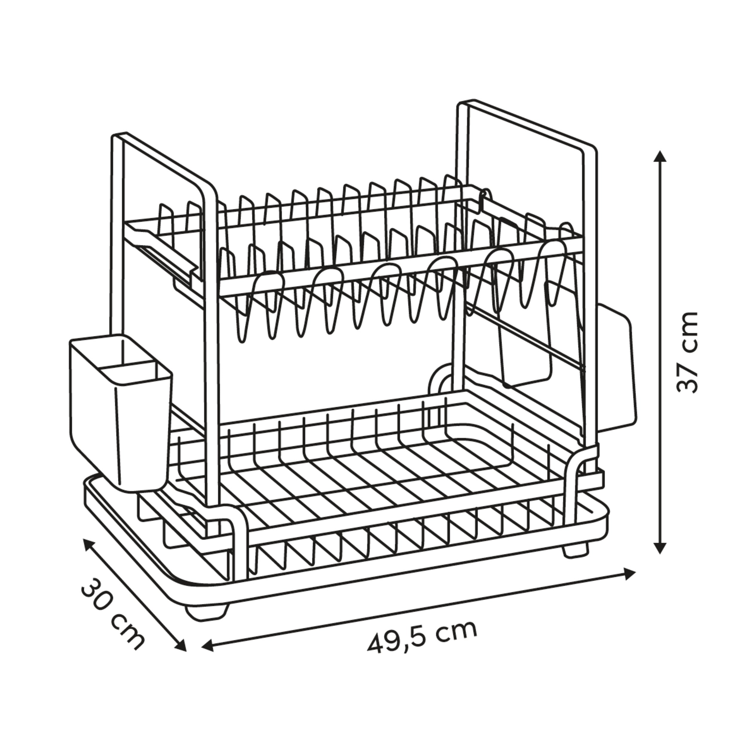 2tiers dish drainer negru edit - Five
