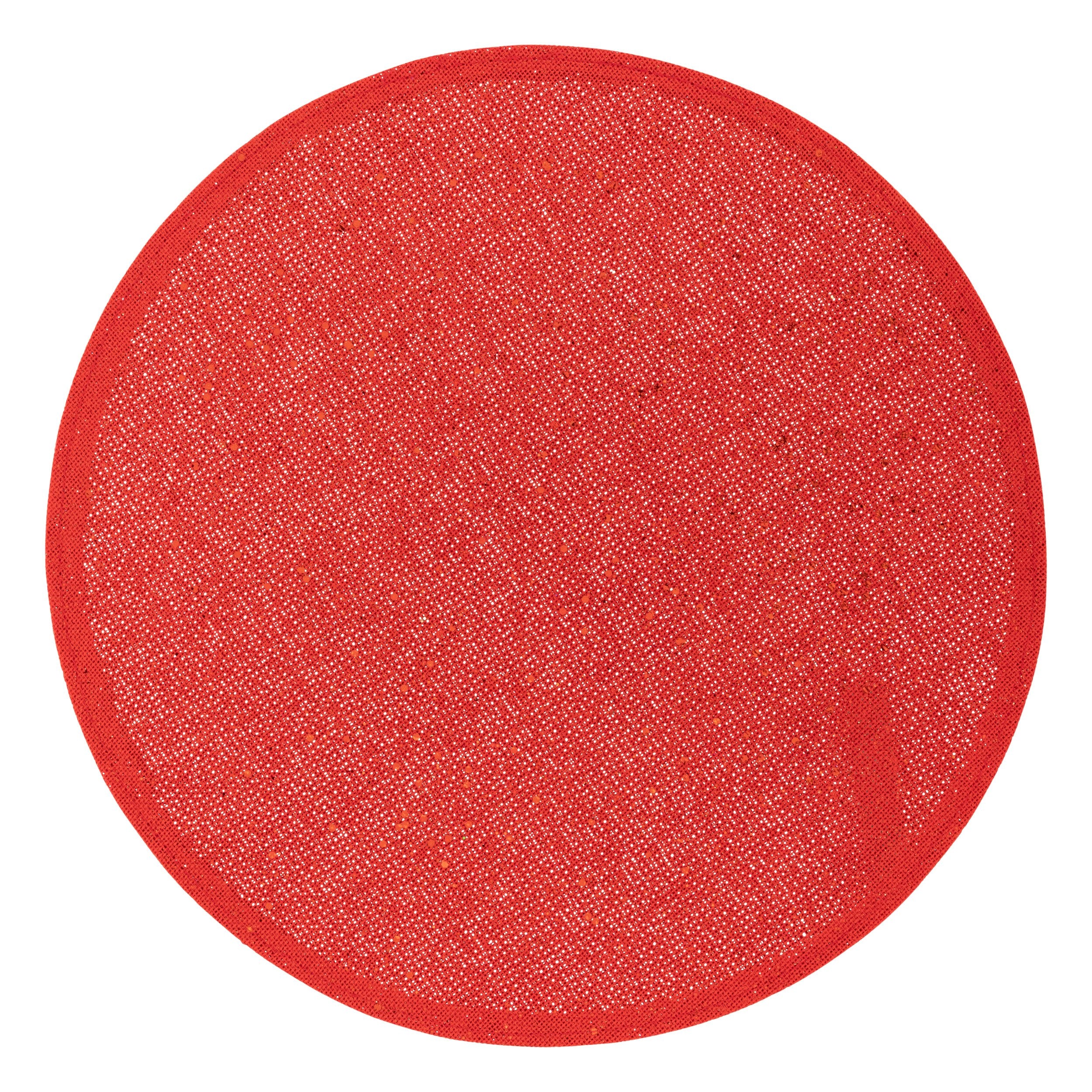 Set suporturi farfurie iuta, rosu, D 38 cm | Atmosphera