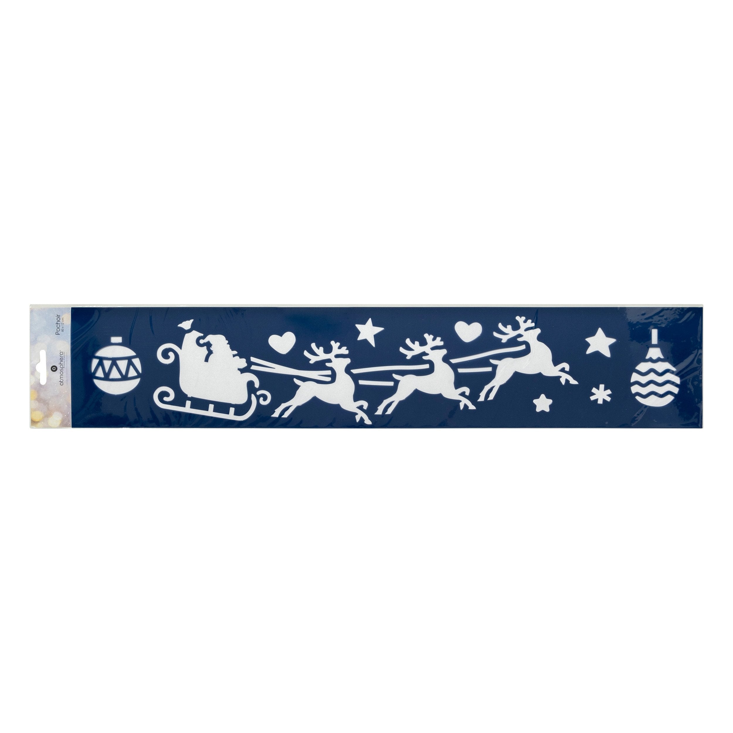 Sablon banner de Craciun, 60 x 12 cm | Atmosphera