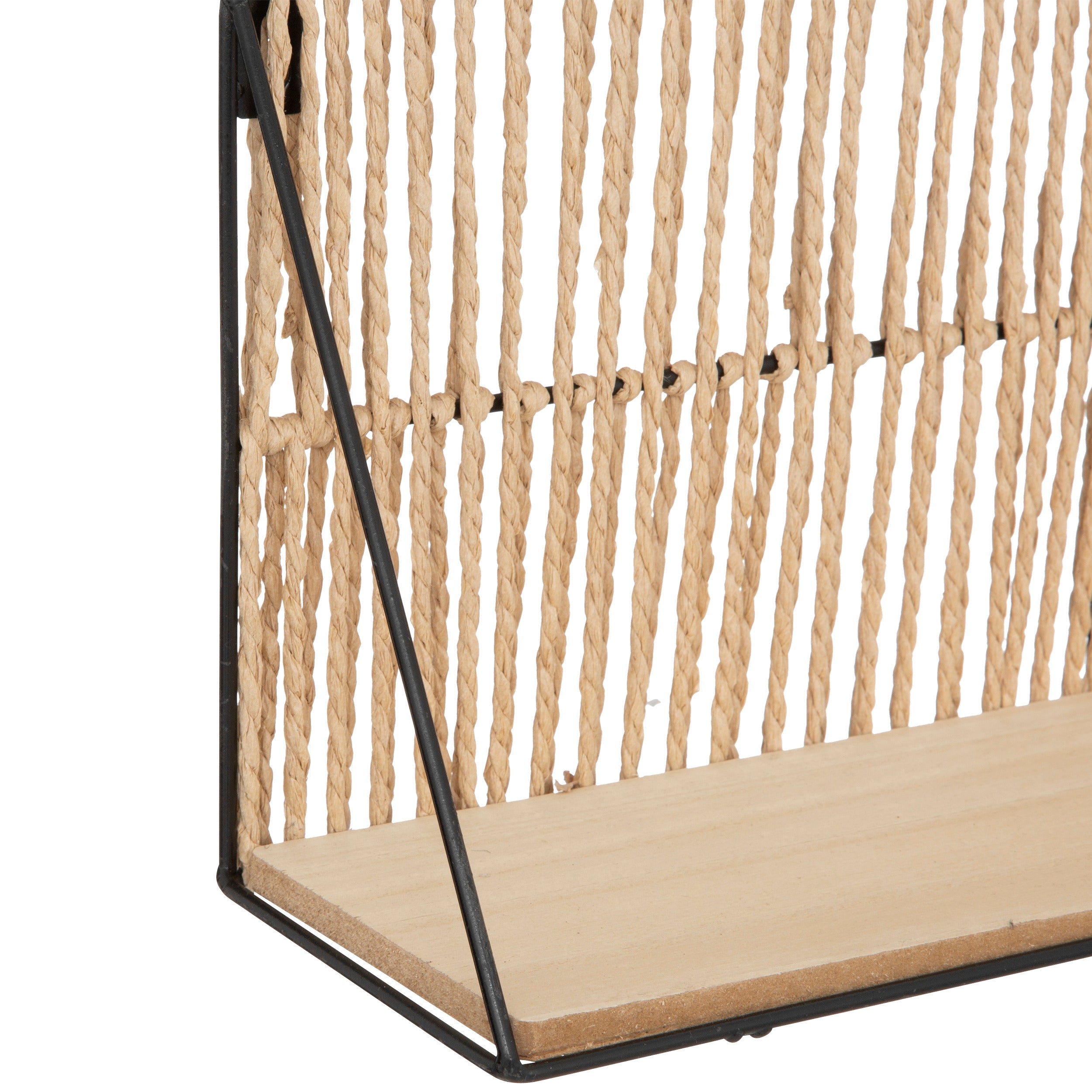 Decoratiune de perete, rar perete sfoara/metal sofia 48 x 21 cm - Atmosphera