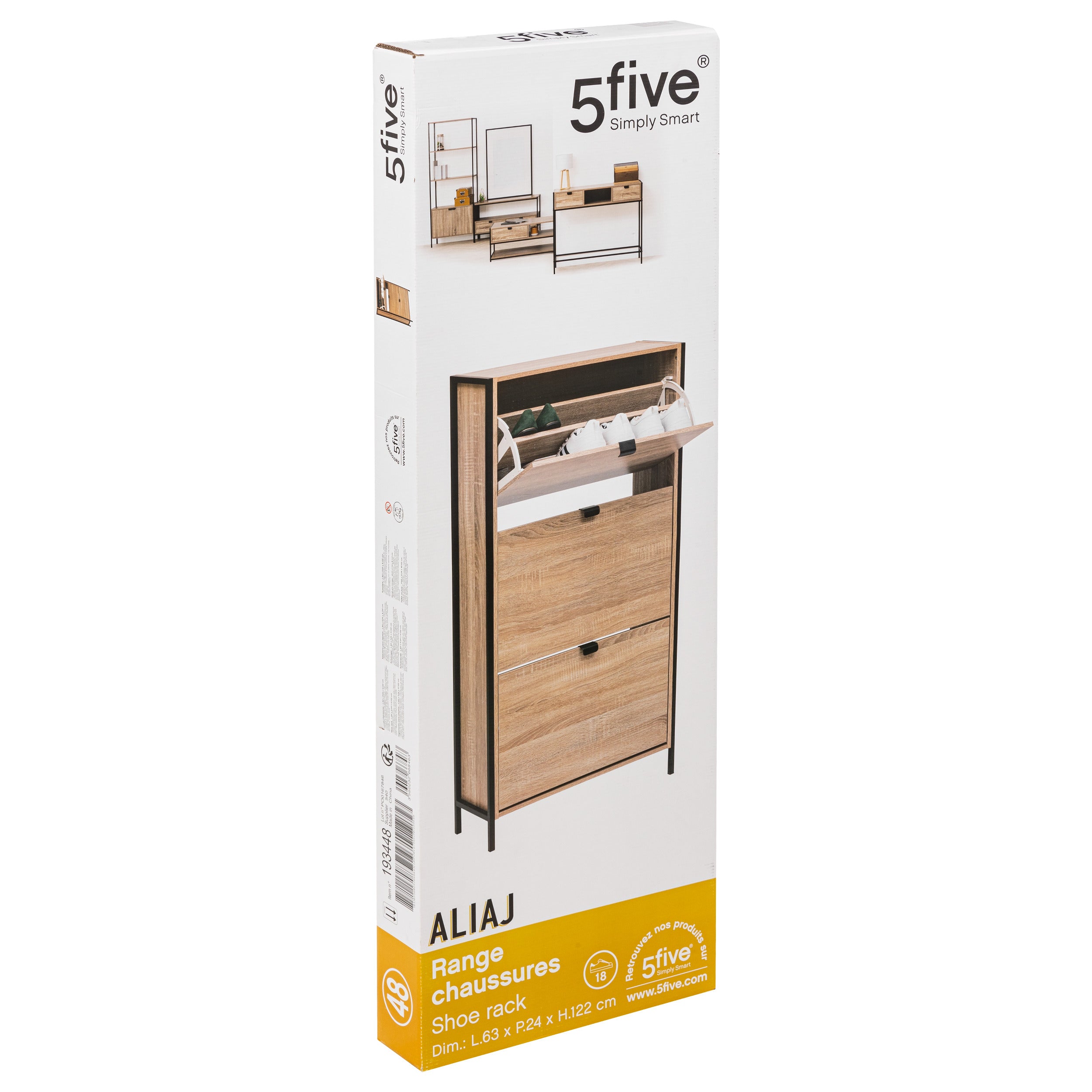 Organizator casa, pantofar 18 piese aliaj - Five