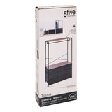 Mobilier depozitare, dressing bara cu 6 sertare gri tissa - Five