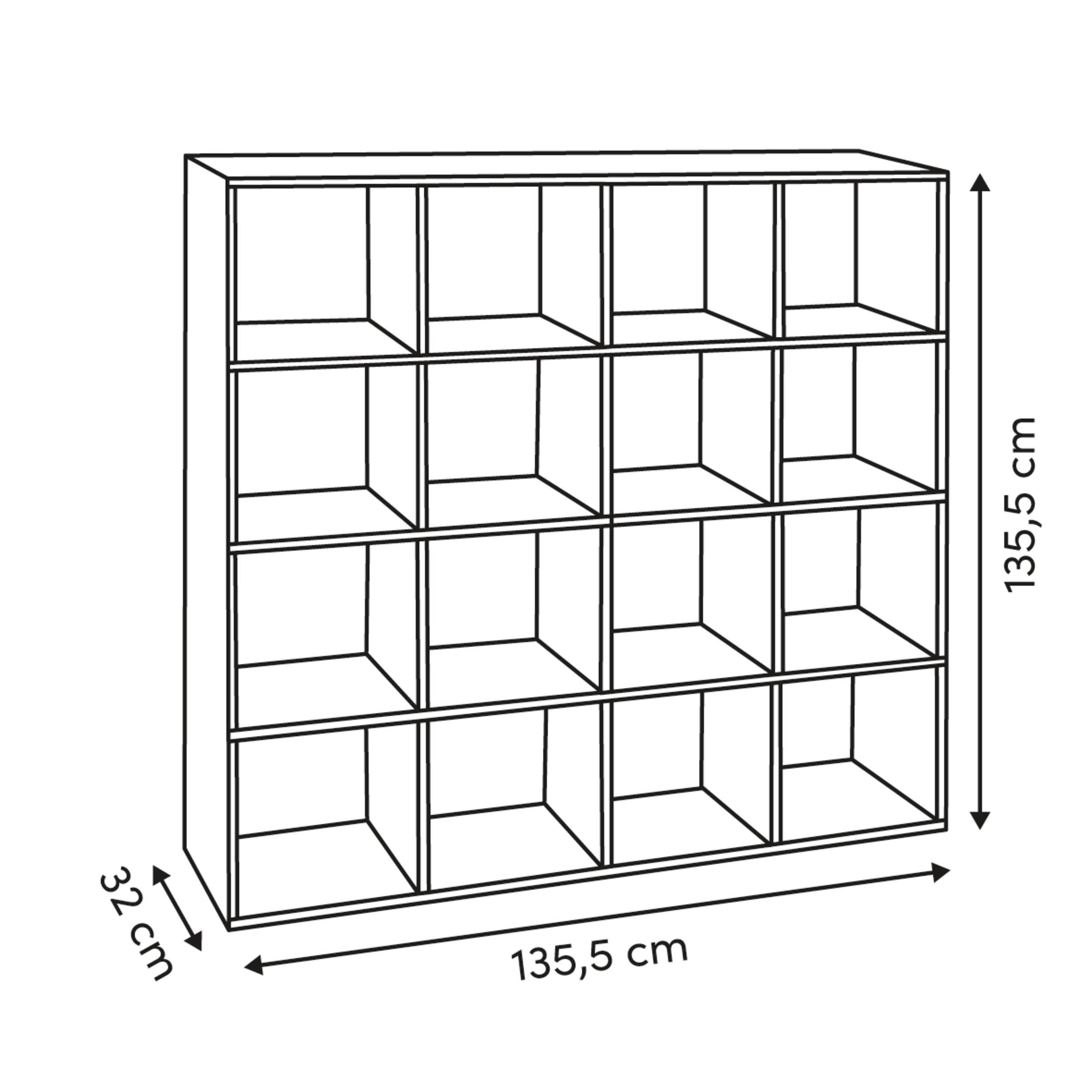 Mobilier depozitare, rar 16 cpt 15 mm natur asortat - Five
