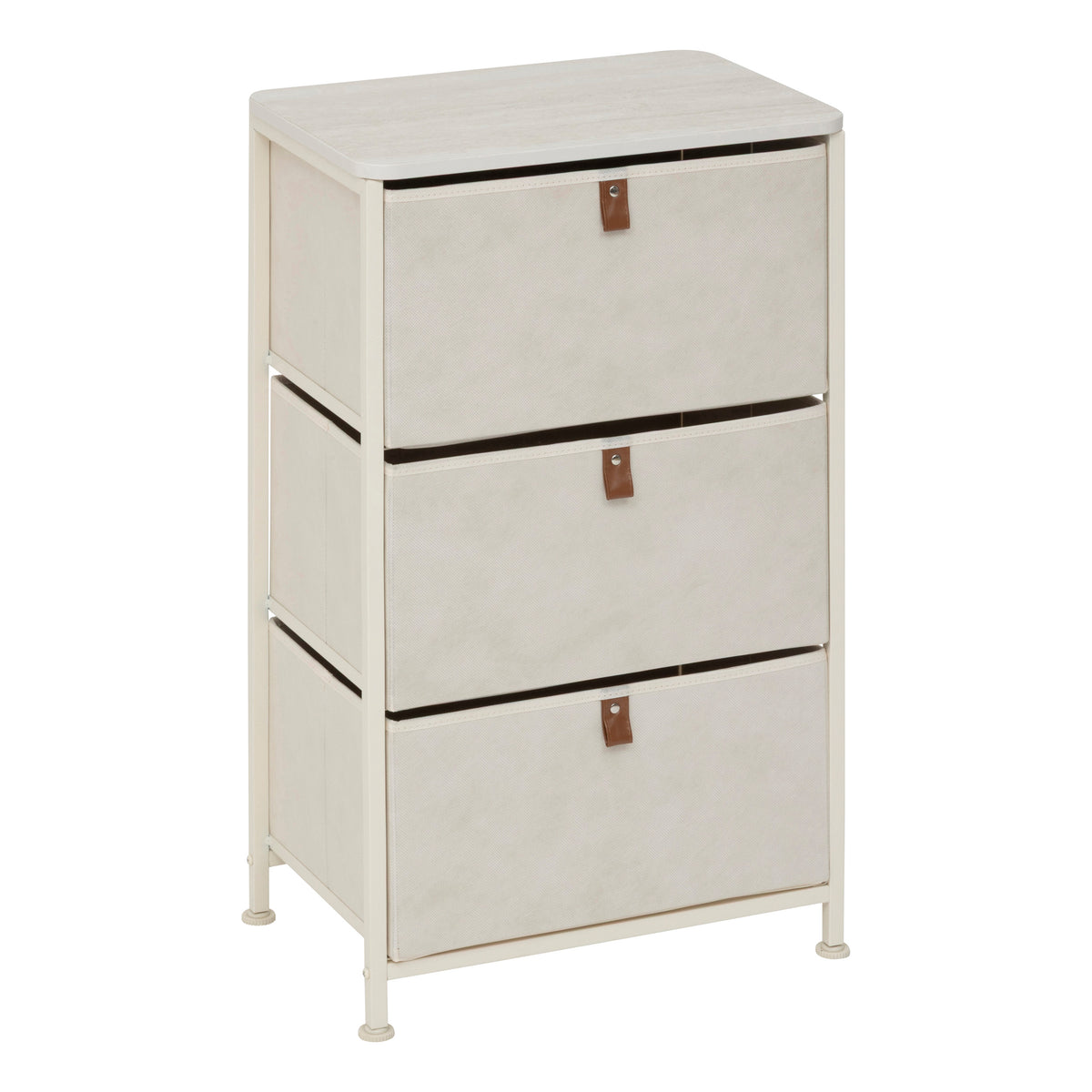 Mobilier depozitare, 3 drawers chest beige tissa - Five