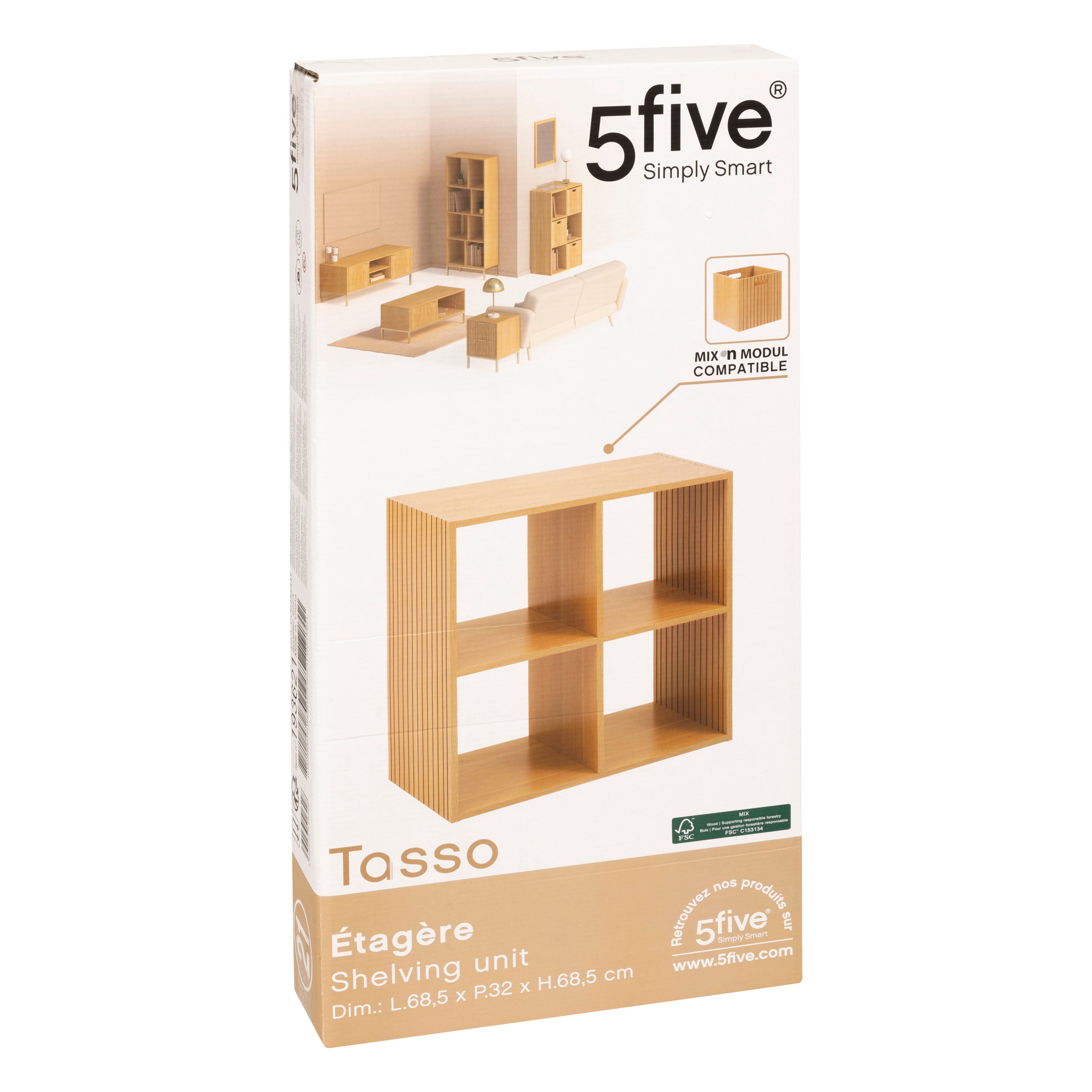 Mobilier depozitare, 4 cutii mix raft tasso - Five