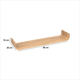 Polita curbata 80 cm stejar fixy - Five