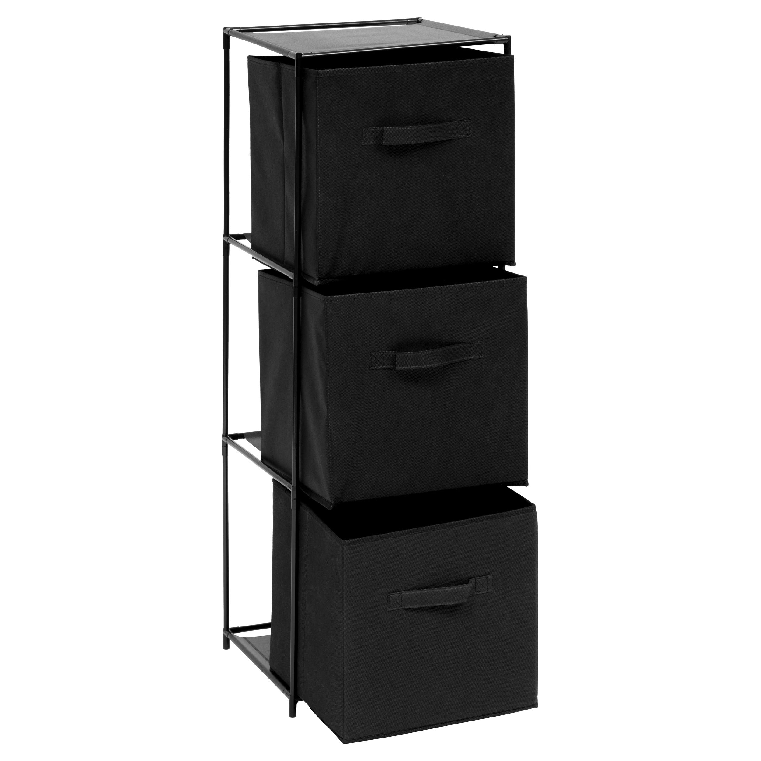 Mobilier depozitare, lot etajera cu 3 cutii mix el - Five