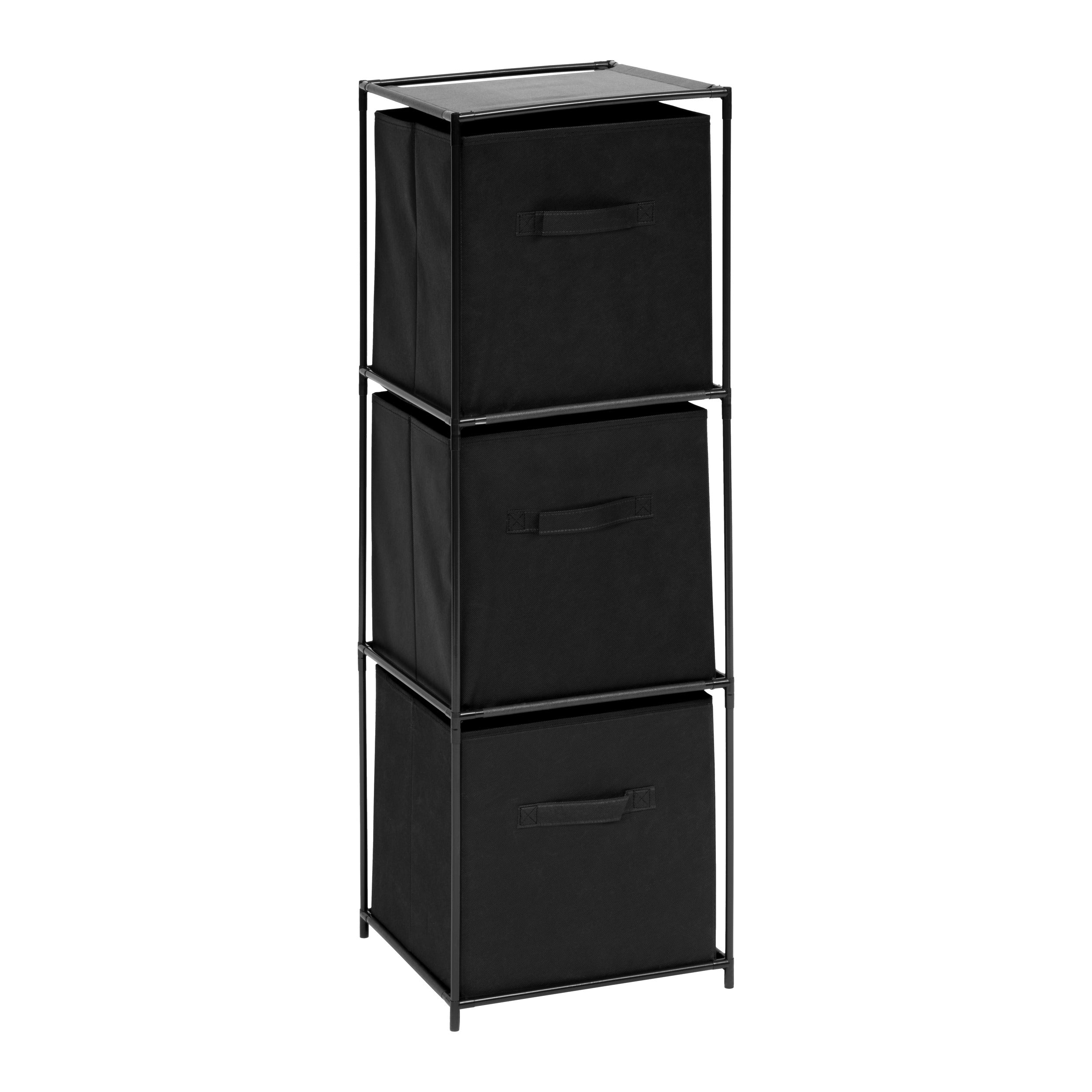 Mobilier depozitare, lot etajera cu 3 cutii mix el - Five