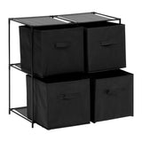 Mobilier depozitare, lot etajera cu 4 cutii mix el - Five