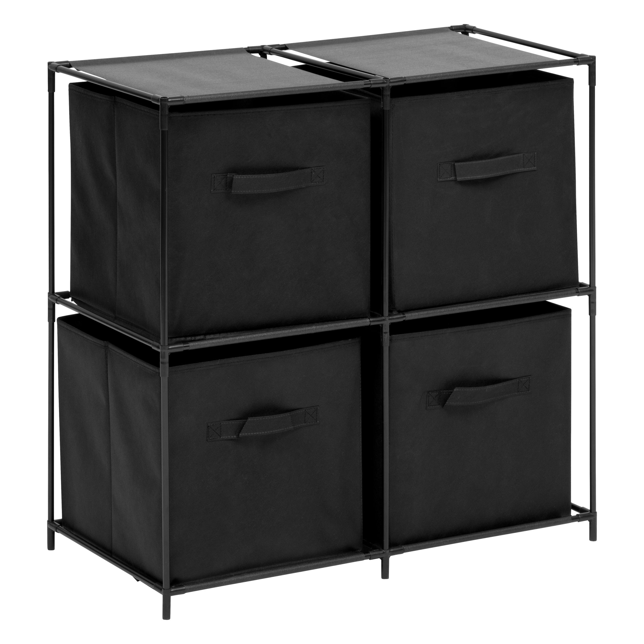 Mobilier depozitare, lot etajera cu 4 cutii mix el - Five