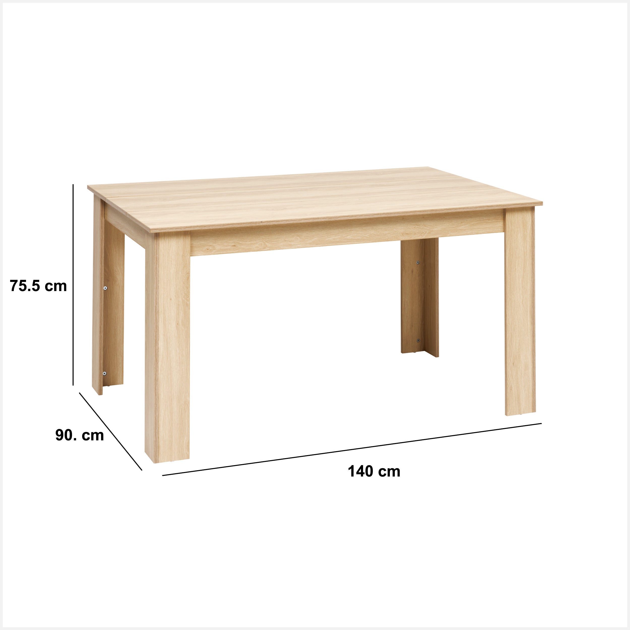 Mobilier depozitare, dining table 140 x 90 cm abana - Five