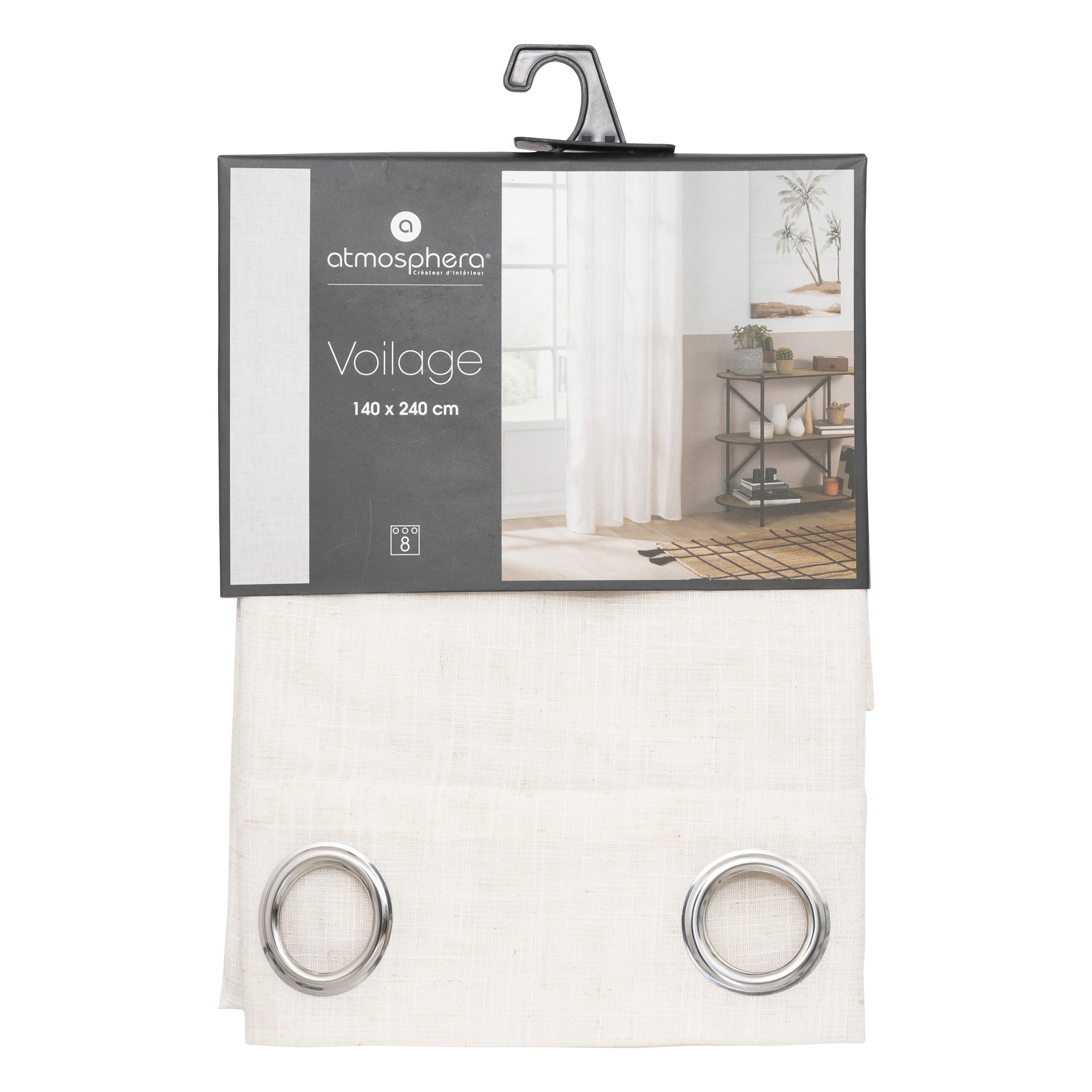 Perdea voal eff in alla 140 x 240 cm - Atmosphera