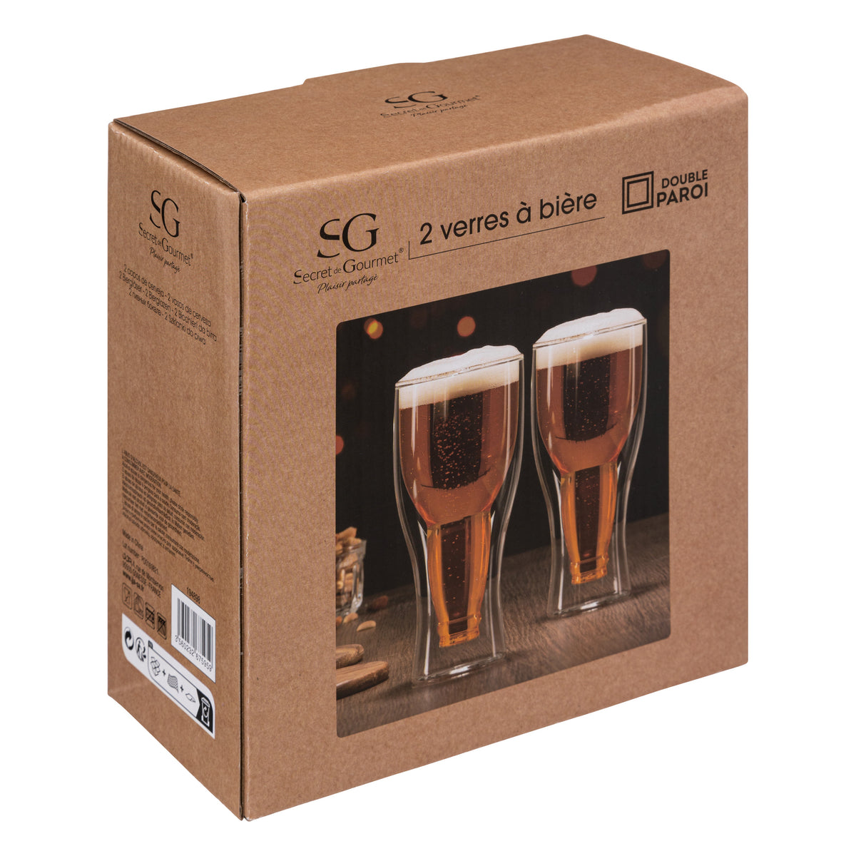 Set 2 bere perete dublu 35 cl - Secret de Gourmet