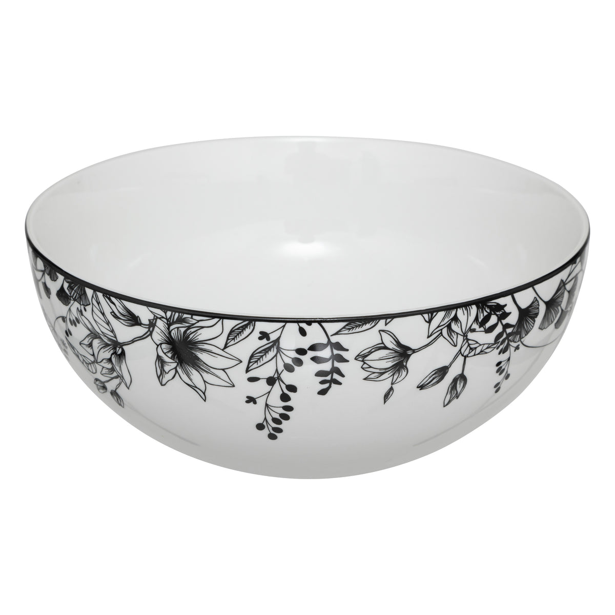Set boluri salata alb floral D23 cm - Secret de Gourmet
