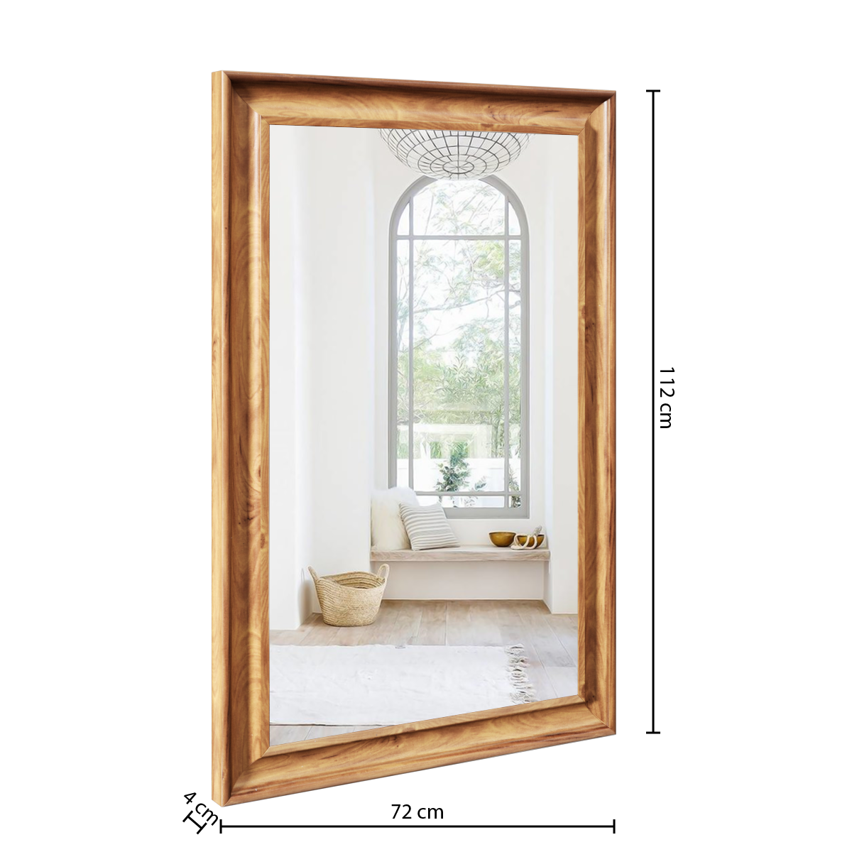 Decoratiune de perete, oglinda plastic mae 72 x 112 cm - Atmosphera