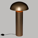 Lampadar cilindric in forma de ciuperca 100 cm inaltime metal auriu Atmosphera