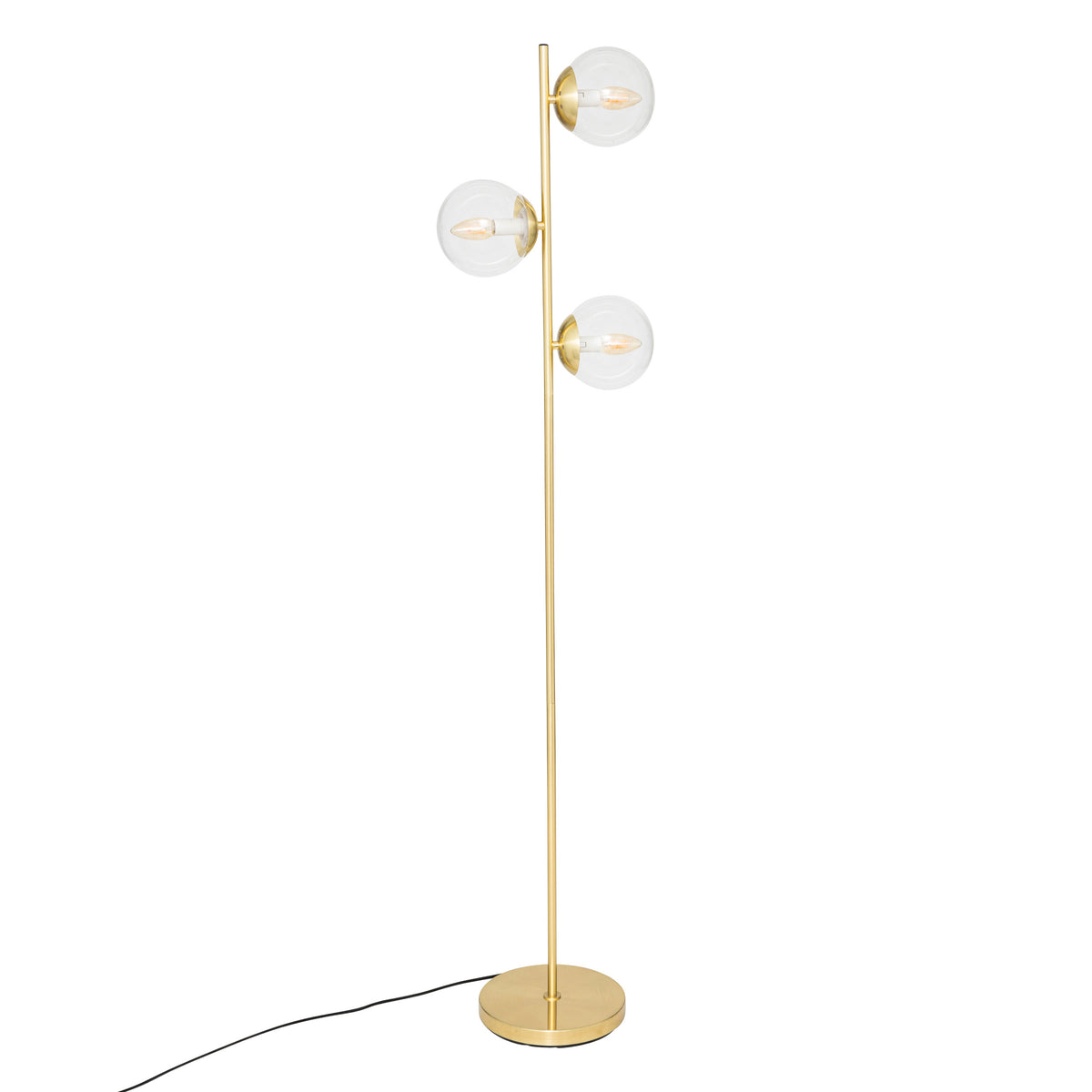 Corp de iluminat, lampa de podea str gls auriu col H162 cm - Atmosphera
