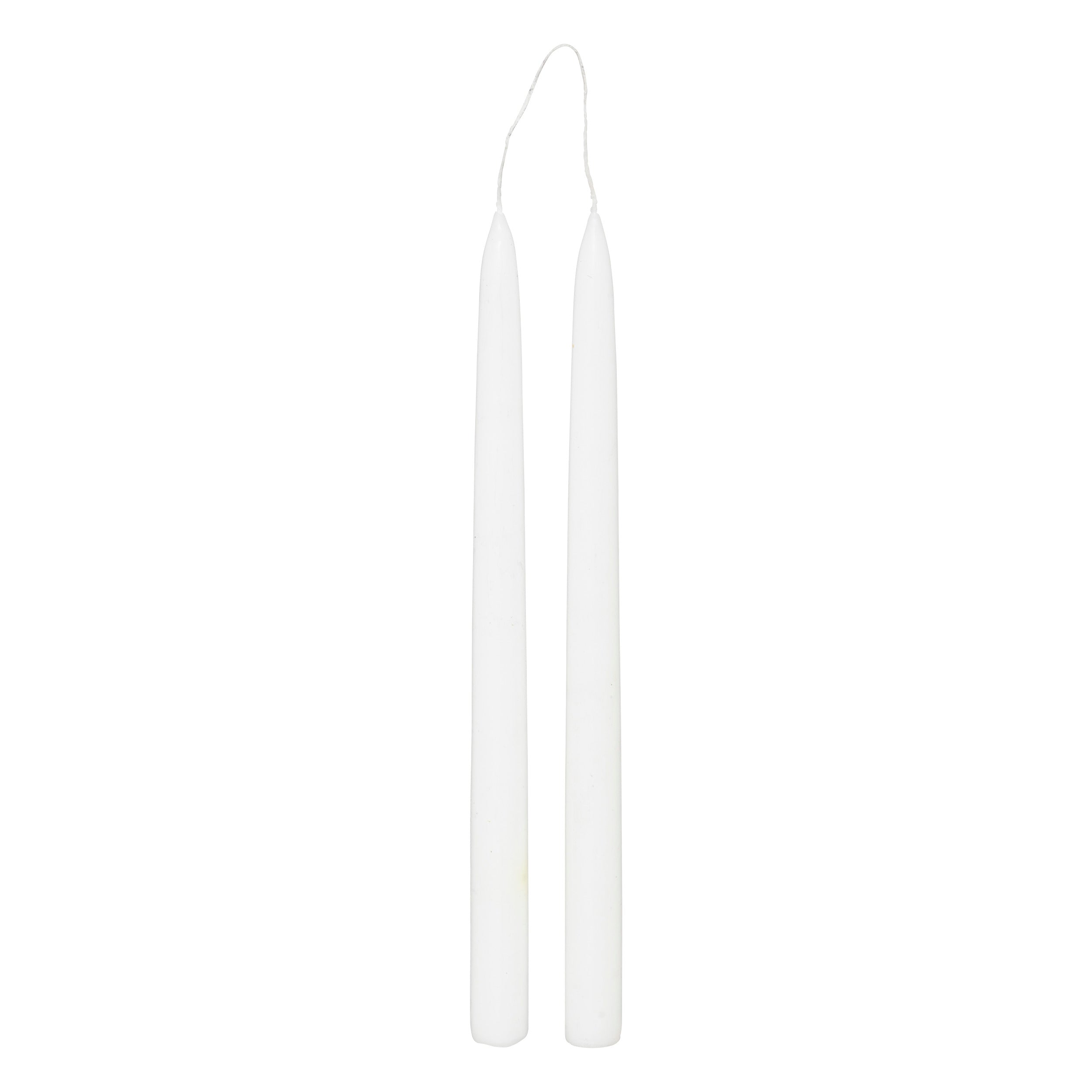 Lumanare betisor "Hugo", 2 bucati - Alb, 70 g - Atmosphera