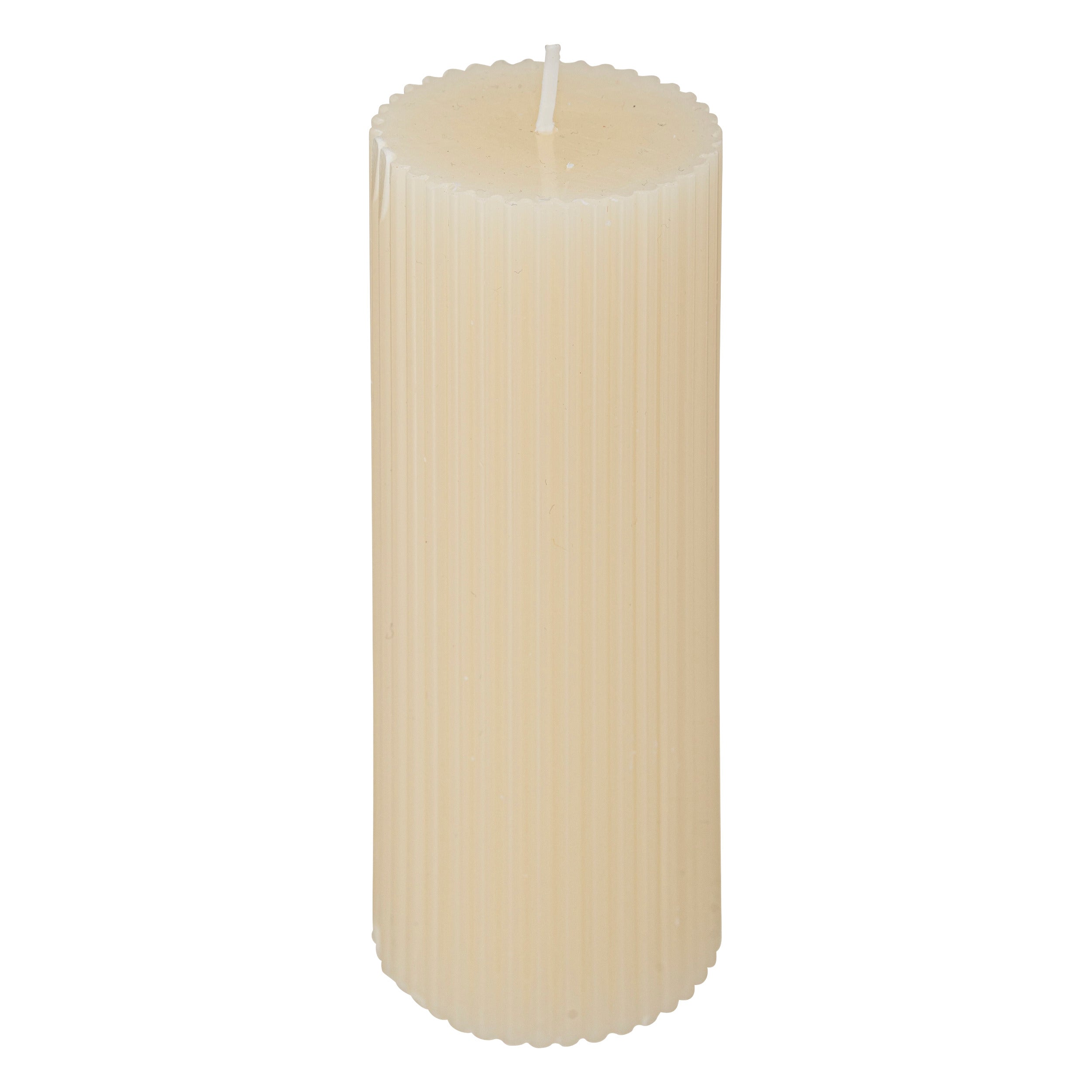 Lumanare rotunda "Demi" - Alb ivoriu, 230 g - Atmosphera