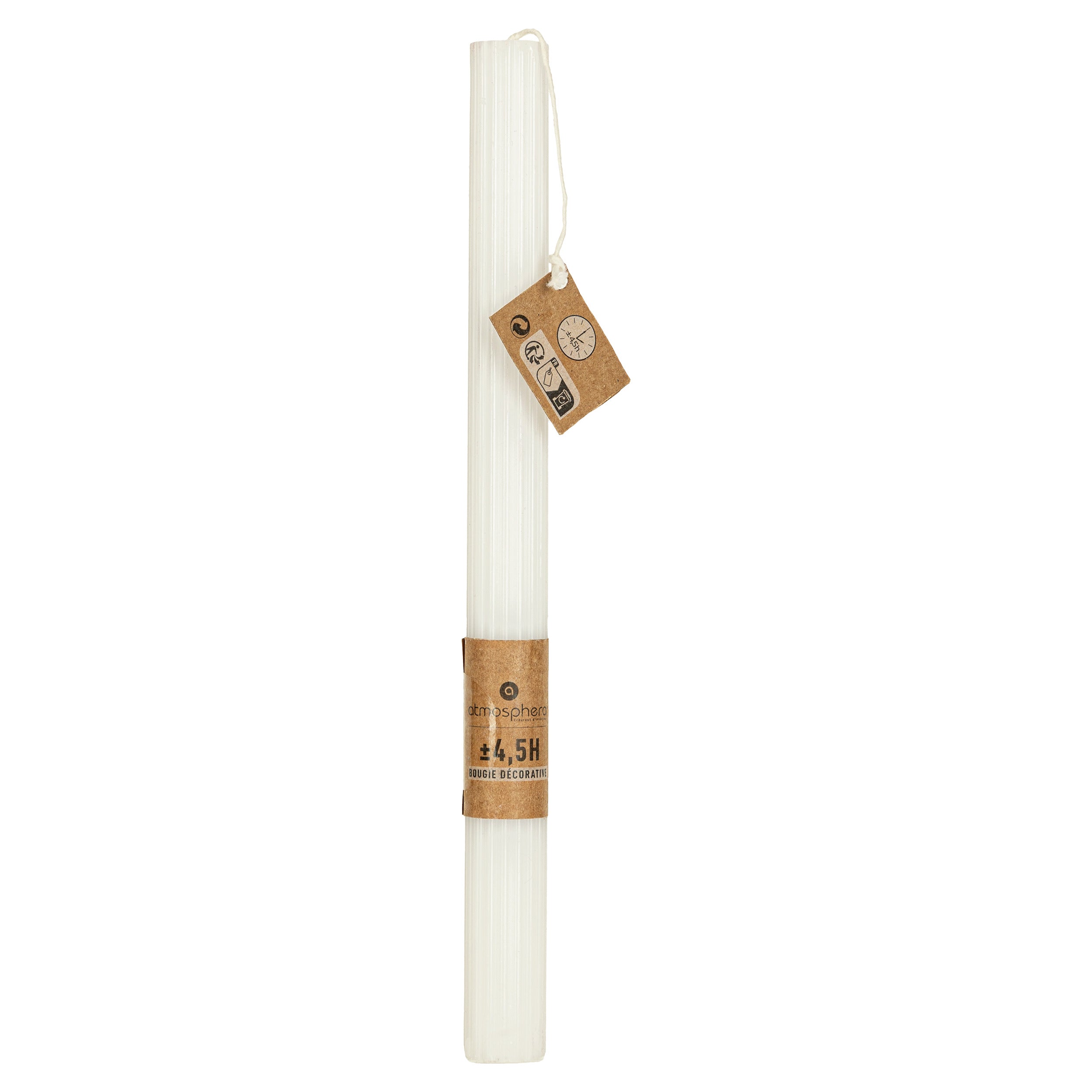Lumanare betisor "Demi" - Alb, 70 g - Atmosphera