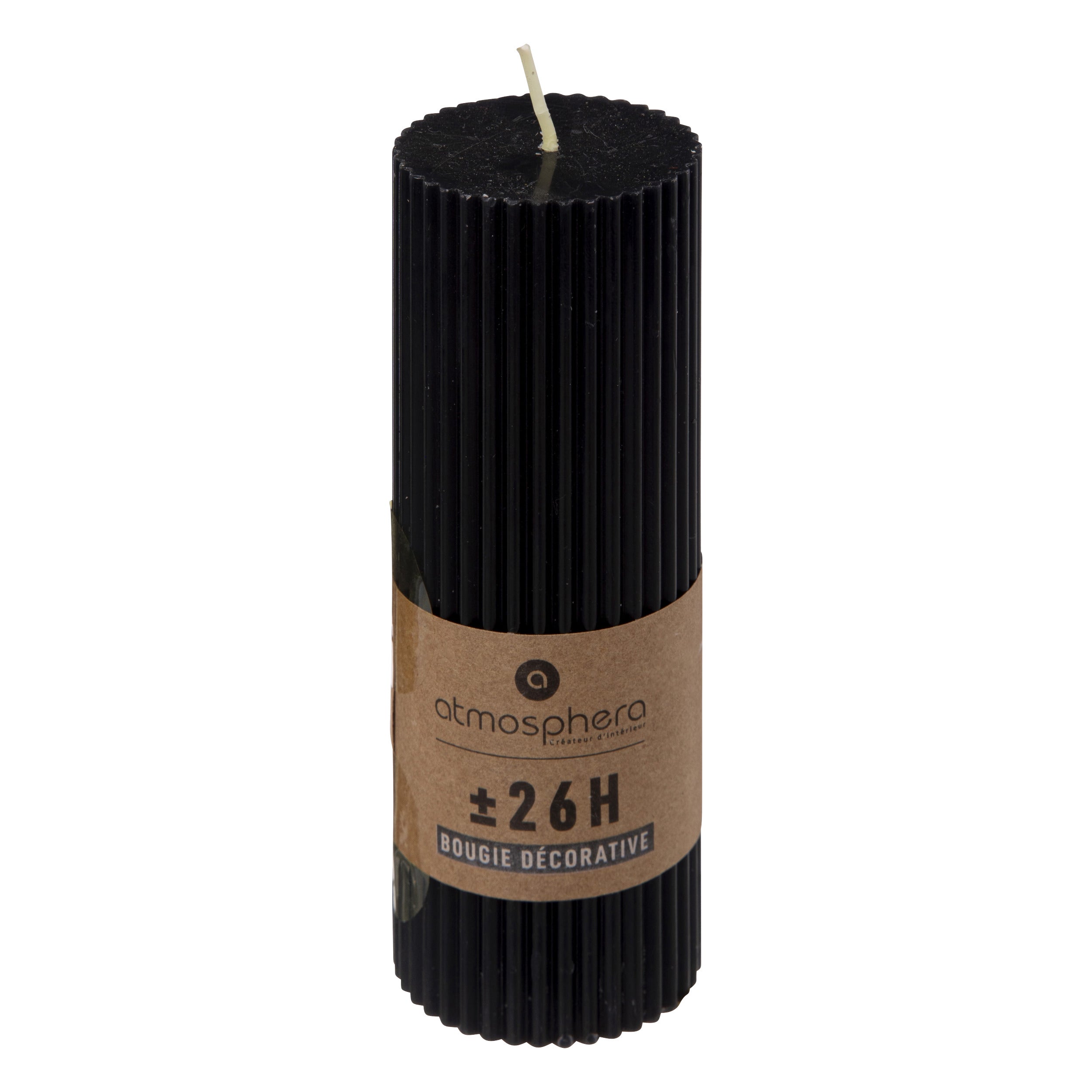 Lumanare betisor "Demi" - Negru, 229 g - Atmosphera