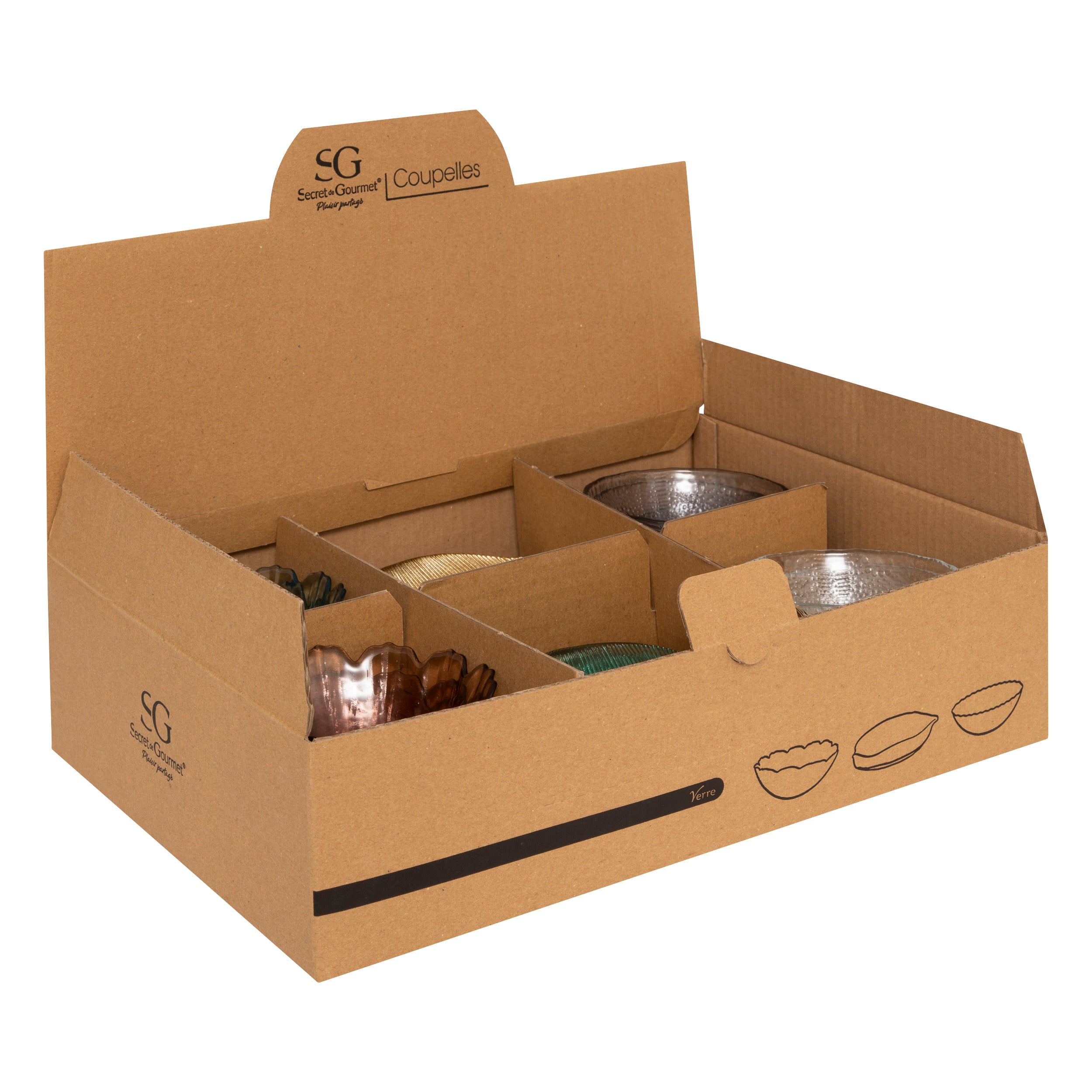 Set pahare de sticla - Secret de Gourmet