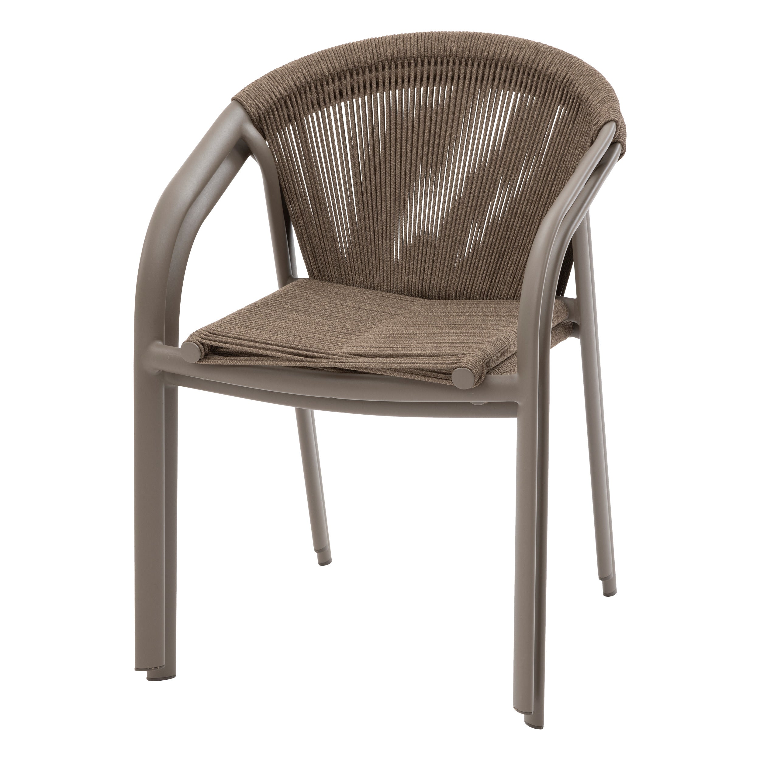 Scaun de gradina stivuitor din aluminiu Riu Cappuccino & Cafe - Hesperide