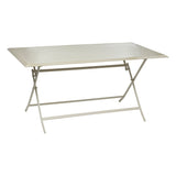 Masa de gradina pliabila patrata Azua, culoare argila, 6 locuri, fabricata din aluminiu acoperit cu epoxid - Hesperide