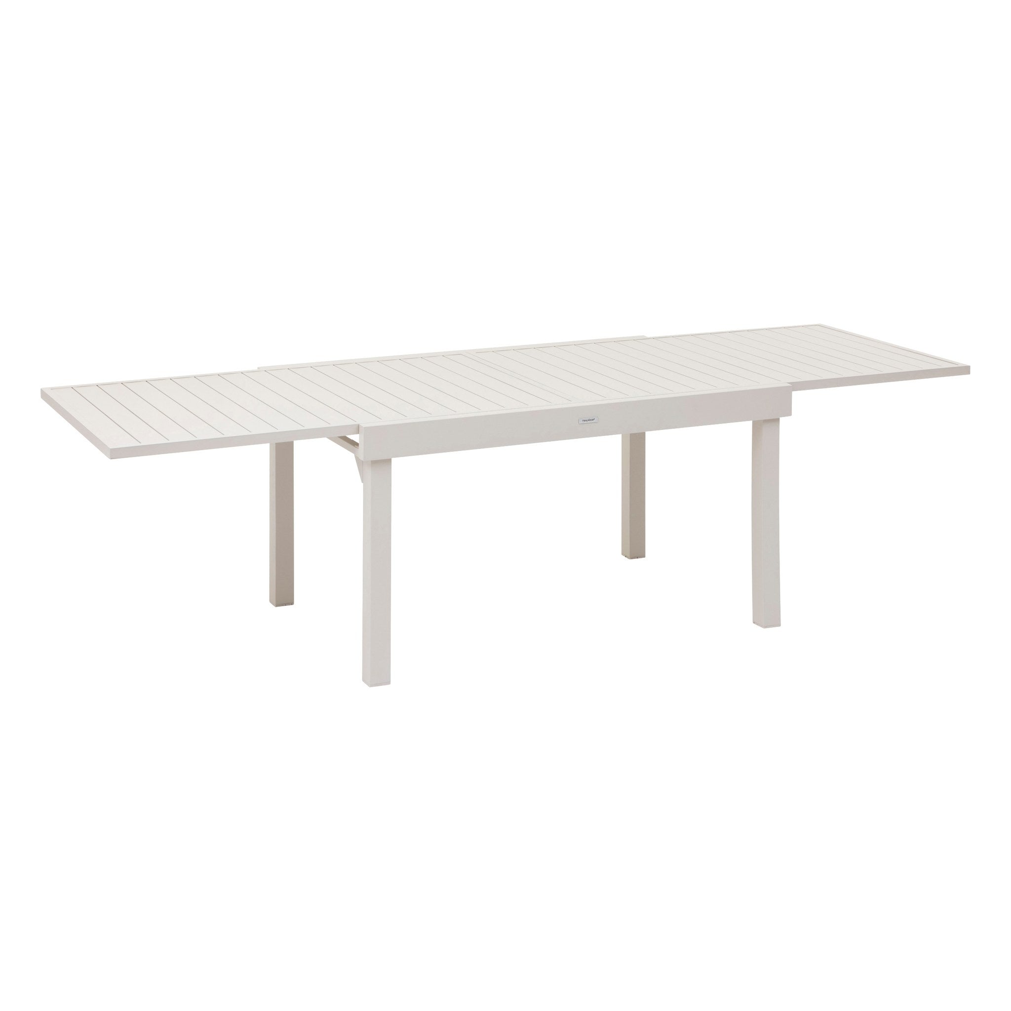 Masa de gradina extensibila Piazza, aluminiu, finisaj argila, L.135/270 x l.90 x I.75 cm