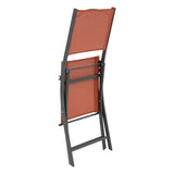 Set de 4 scaune de gradina pliabile Modula in culorile chihlimbar si grafit - Hesperide
