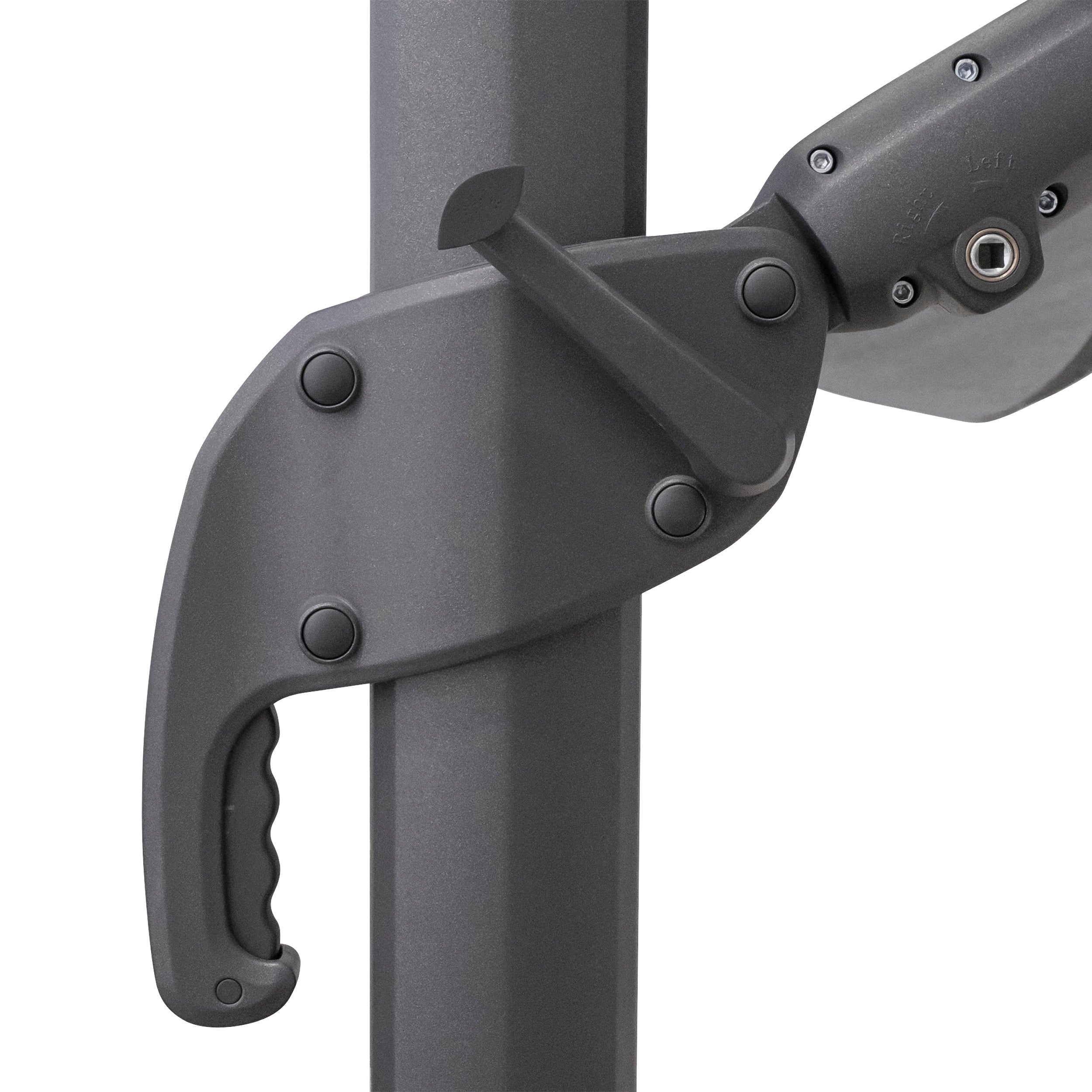 Umbrela de soare cantilever Melhia antracit 3x3m - Hesperide